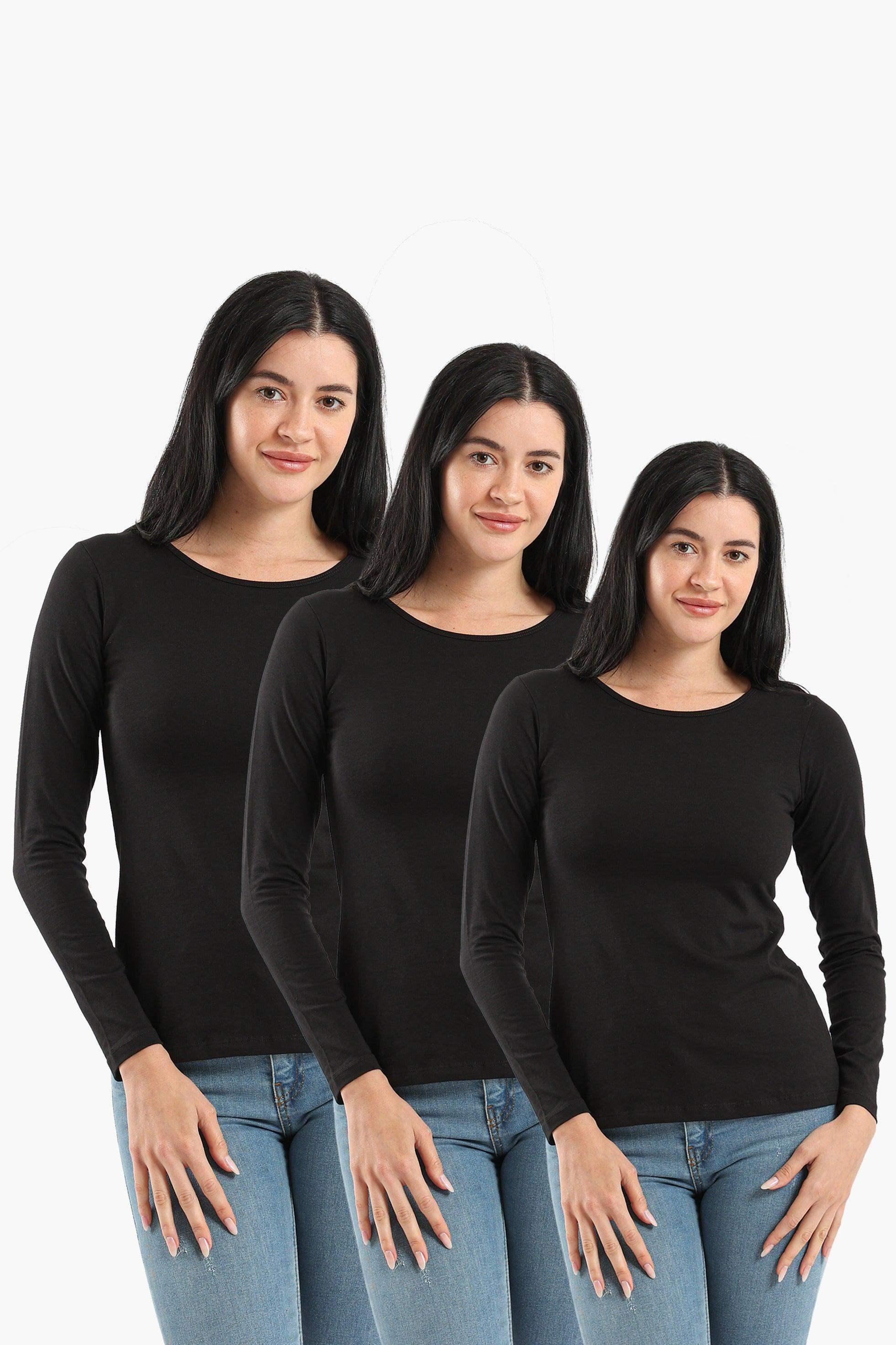 Carina - Pack of 3 Round Neck Long Sleeves Top 2