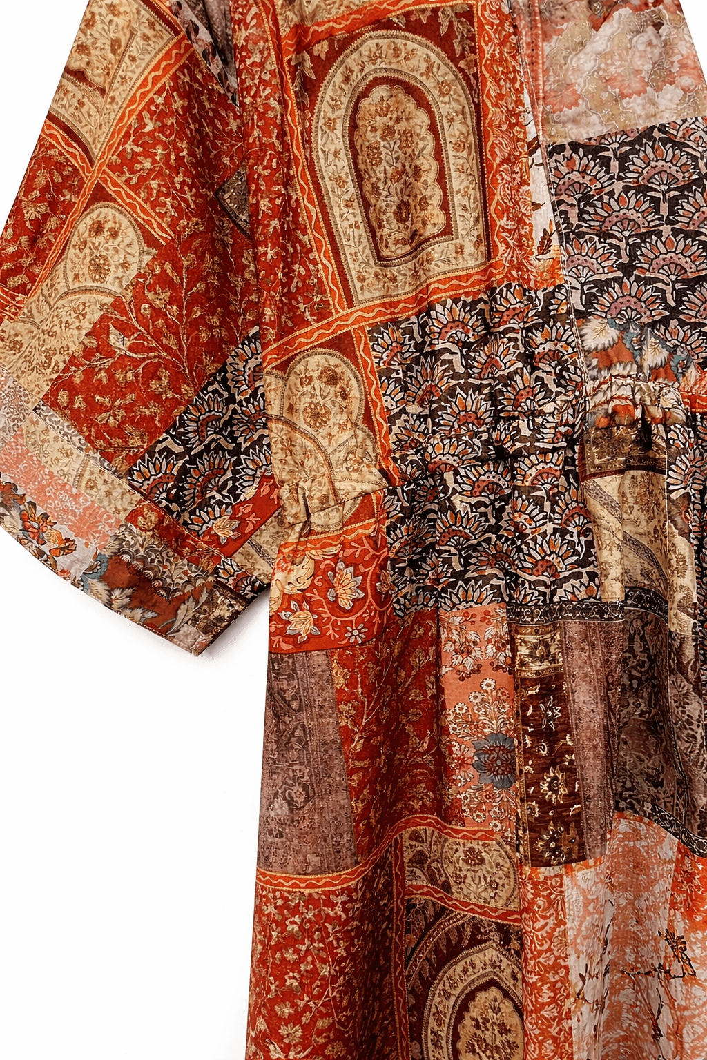 Patchwork Print Maxi Dress - Clue - Babazzaro