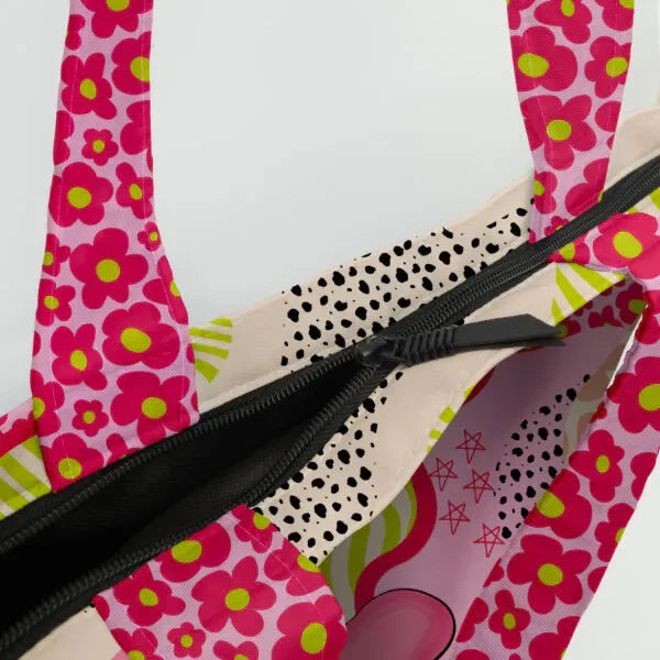 Covery - Poeny Totebag Hand Printed 4