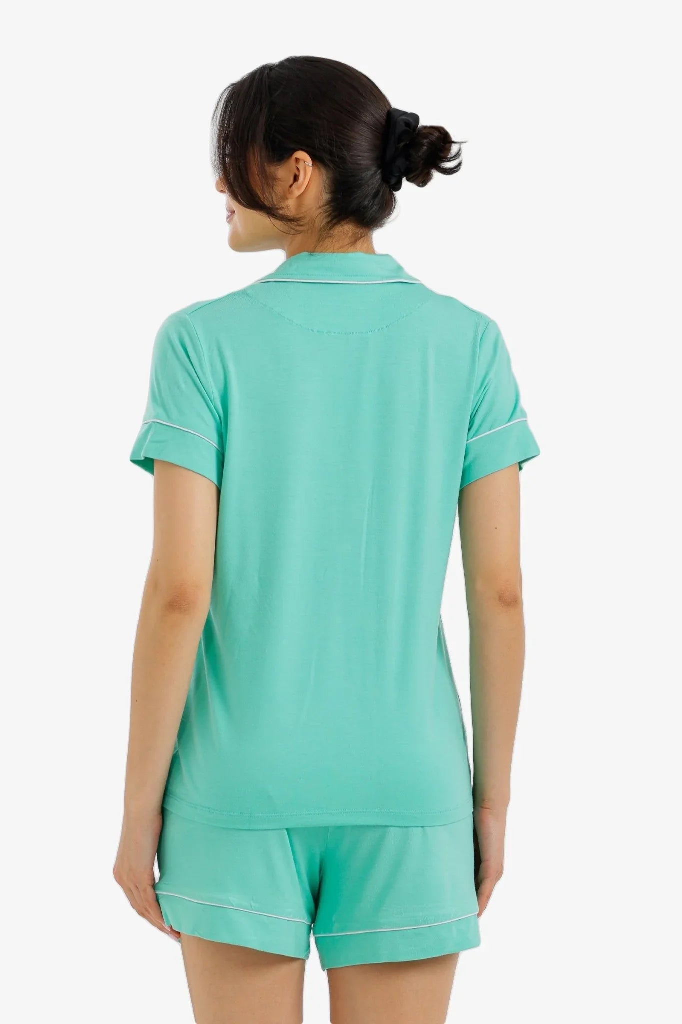 Piped Short Pyjama Set - Carina - Babazzaro