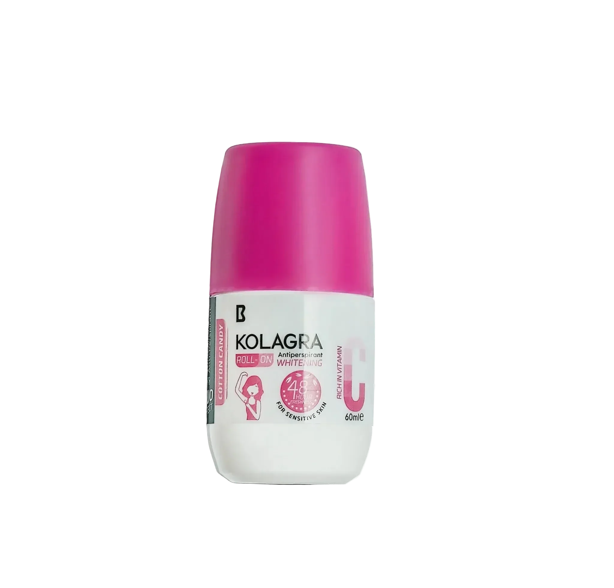 Biostream - Kolagra MulticolorWhitening Roll On Cotton Candy 1