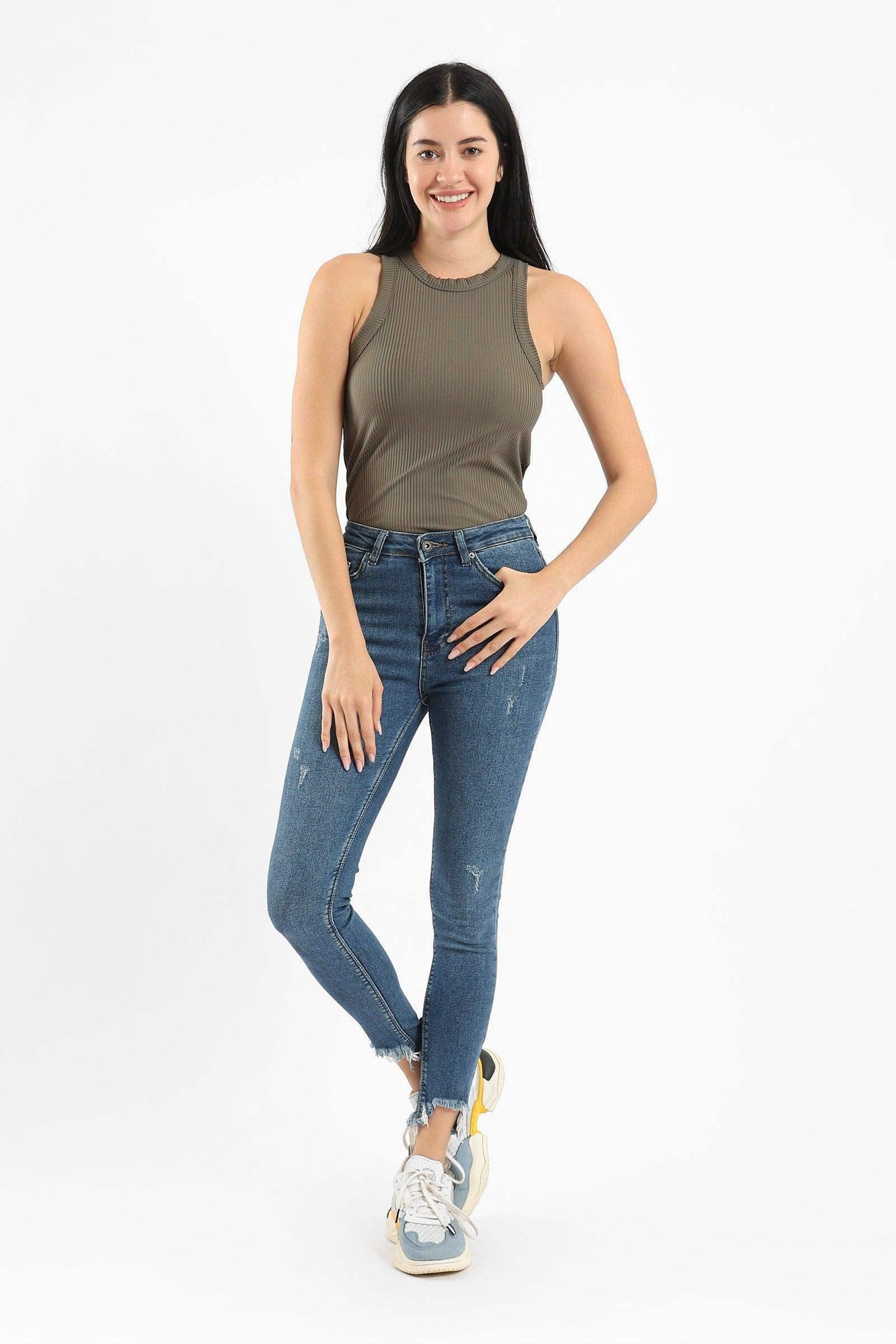 Carina - Racer Back Ribbed Top 8