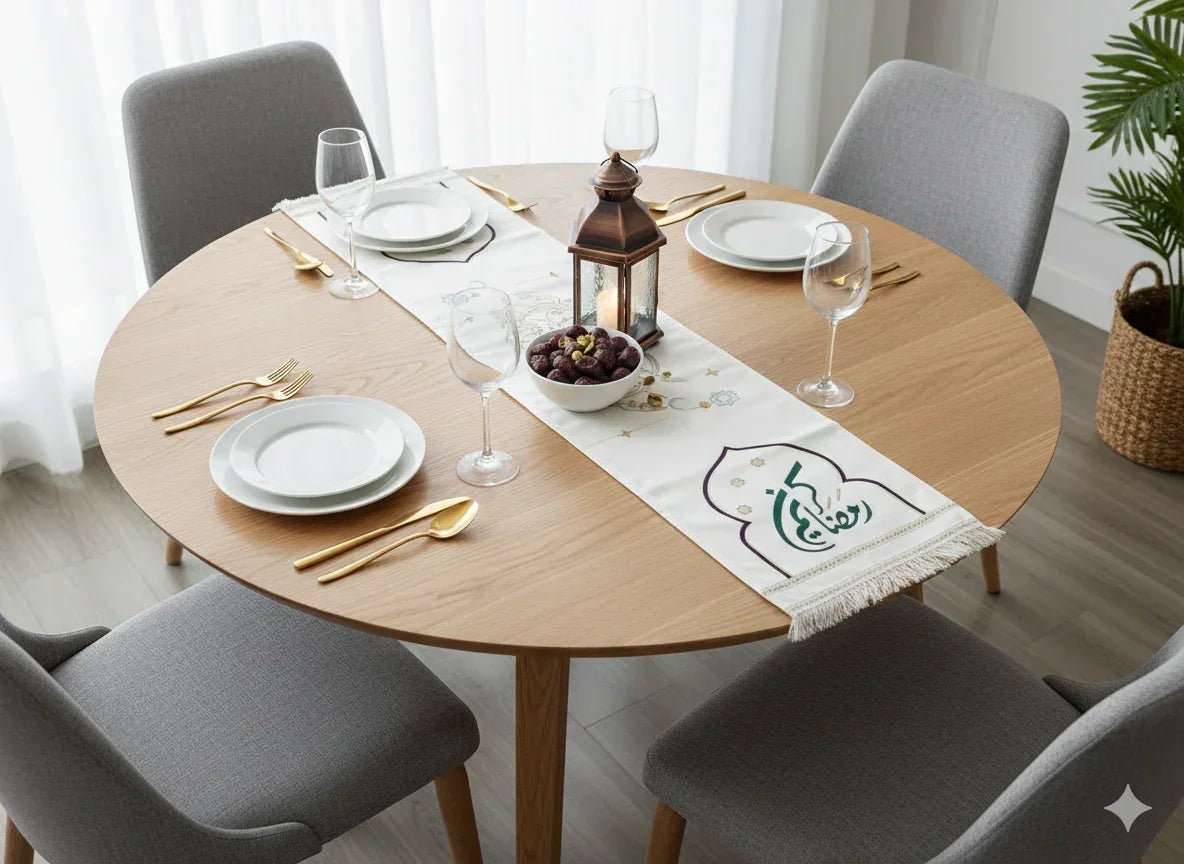 Ramadan Kareem with Green writing Runner - Urbantique - Babazzaro