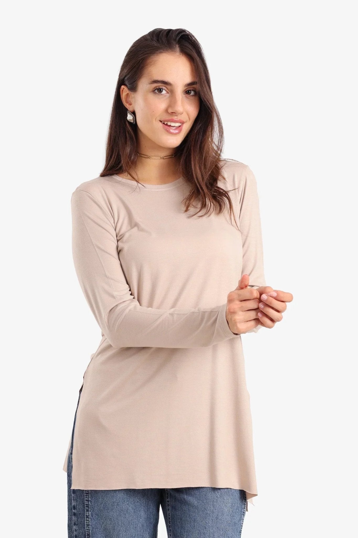 Relaxed Crew Neck T-Shirt - Carina - Babazzaro