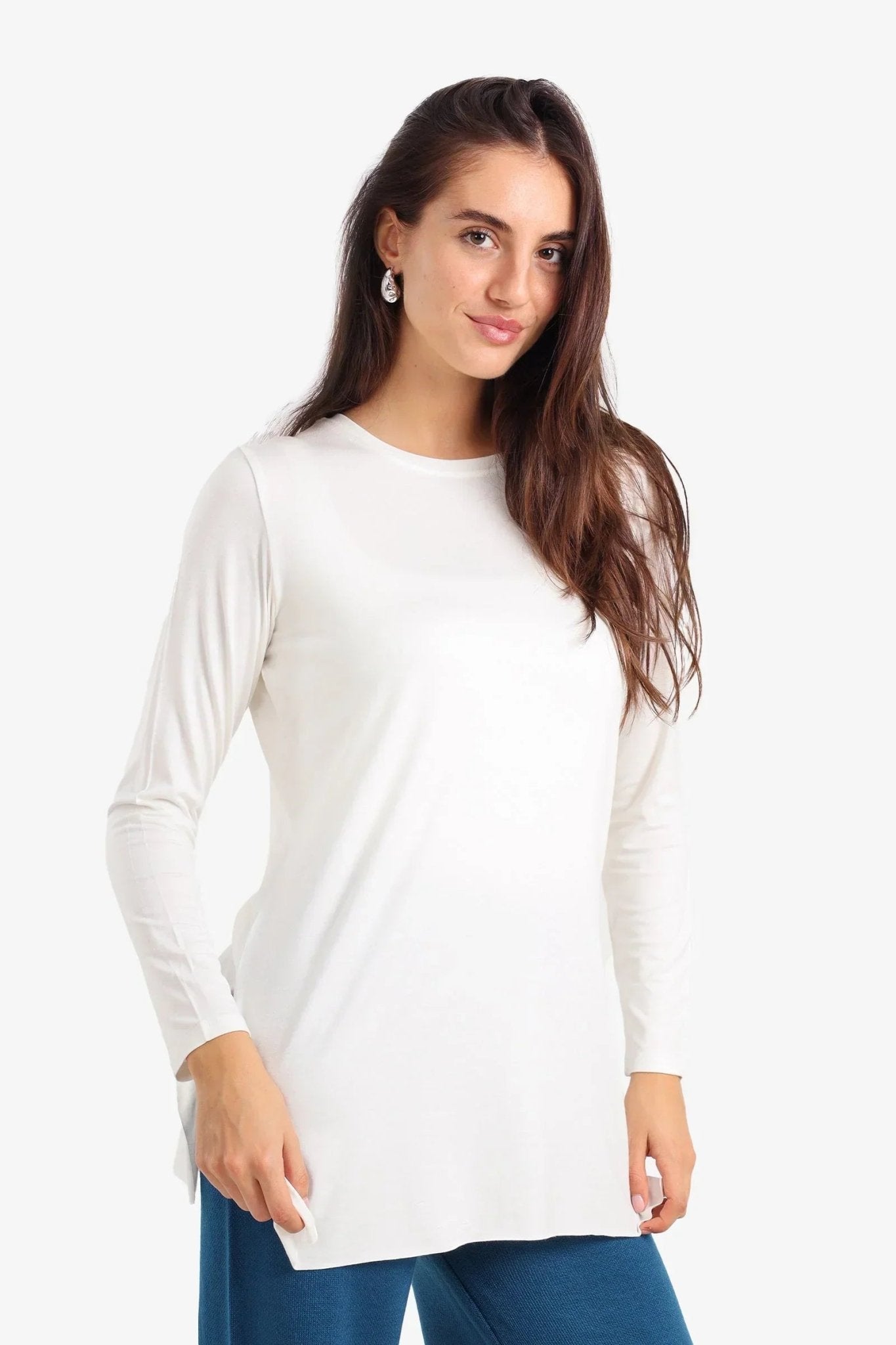 Relaxed Crew Neck T-Shirt - Carina - Babazzaro