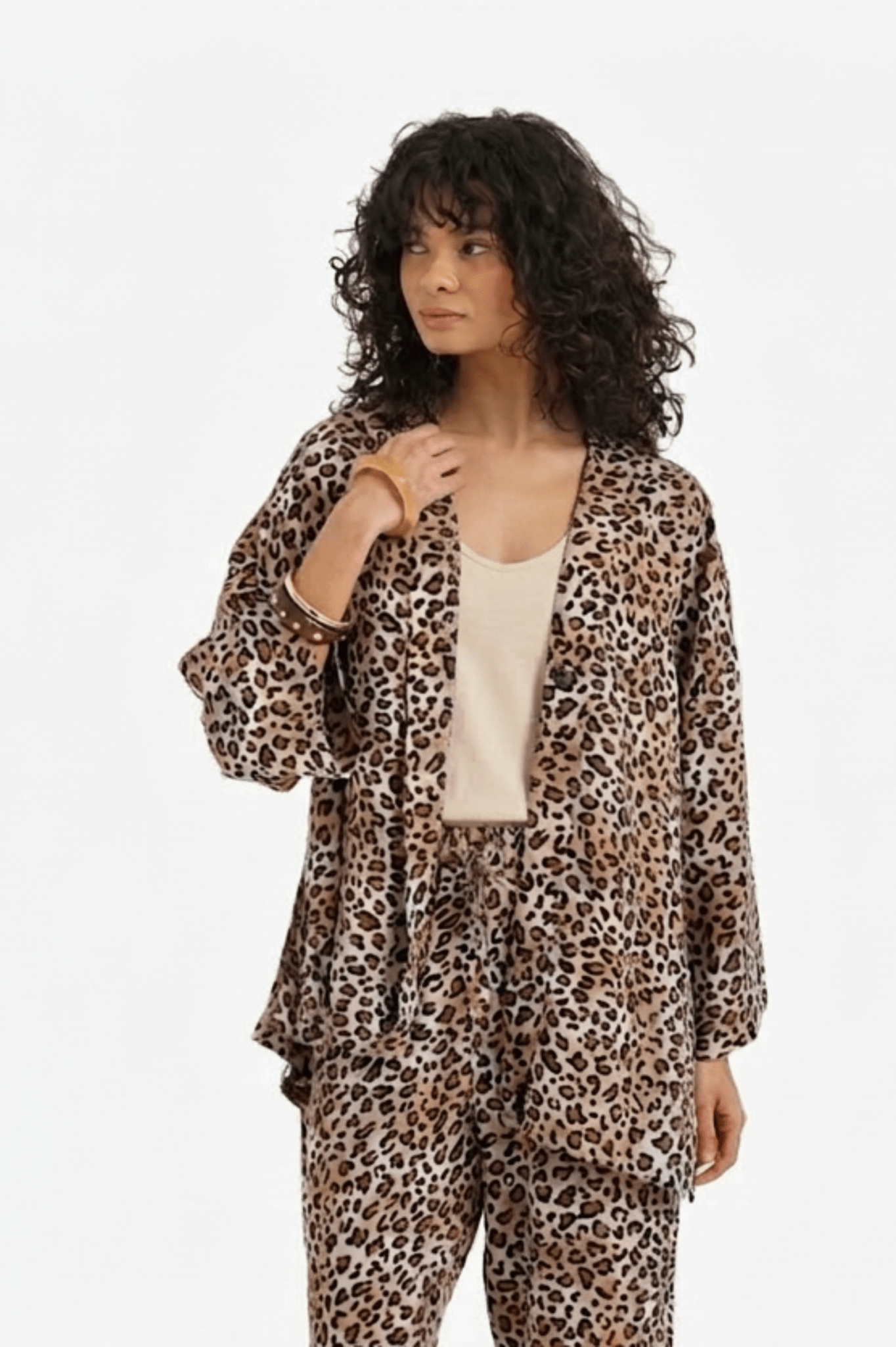 Relaxed Leopard Cardigan - Clue - Babazzaro