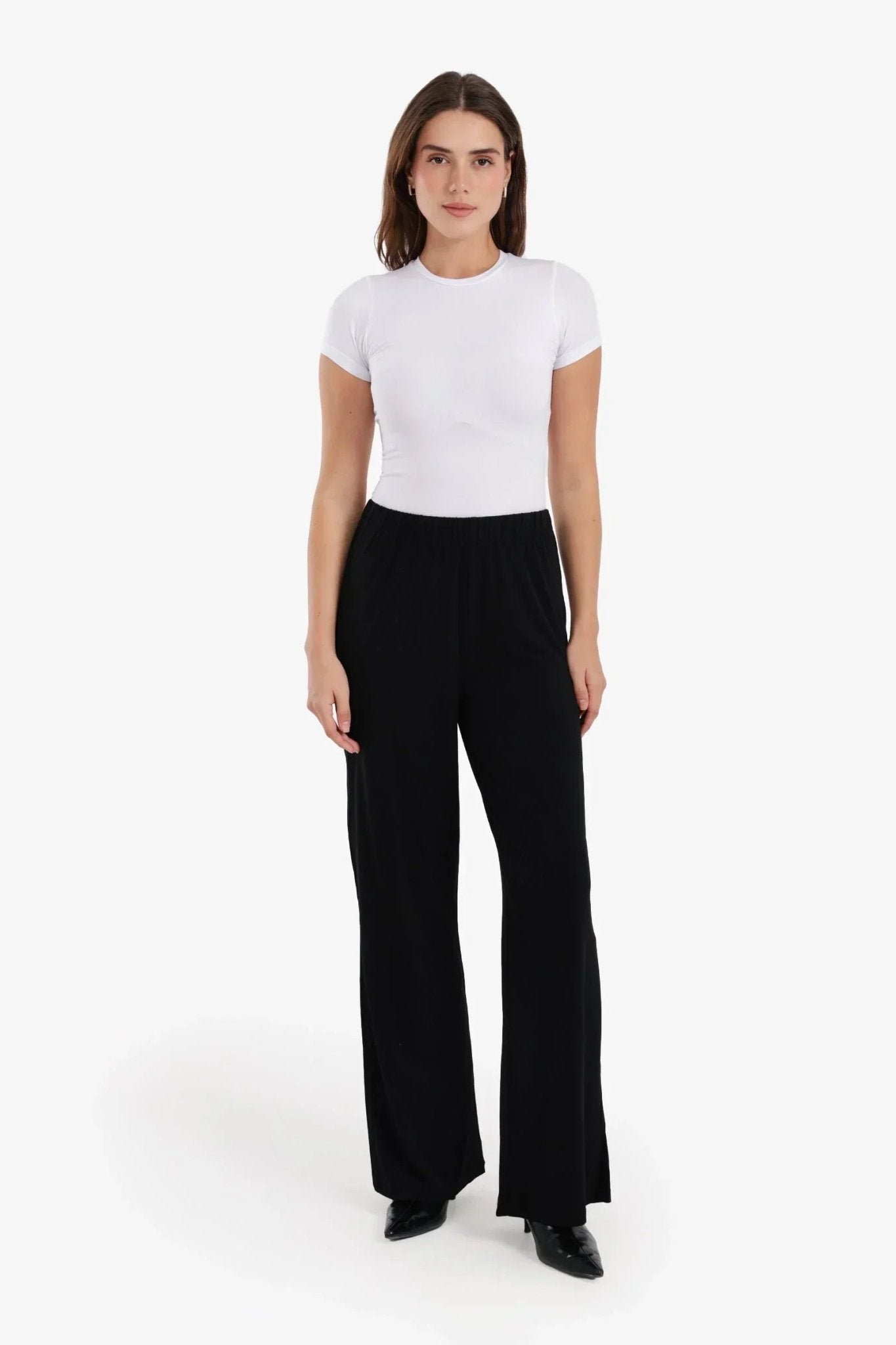 Relaxed Wide - Leg Pants - Carina - Babazzaro