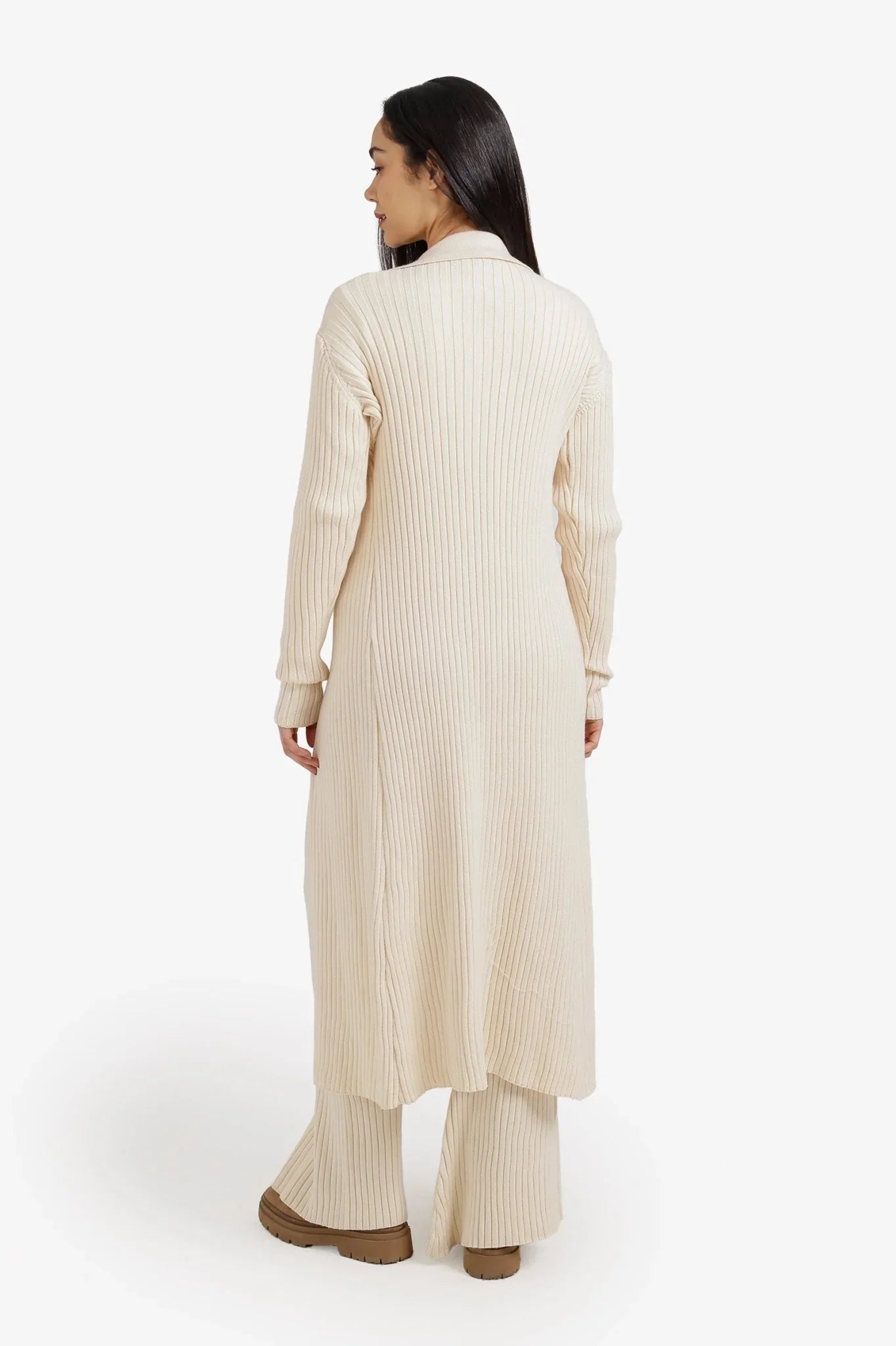 Ribbed Midi Cardigan - Clue - Babazzaro