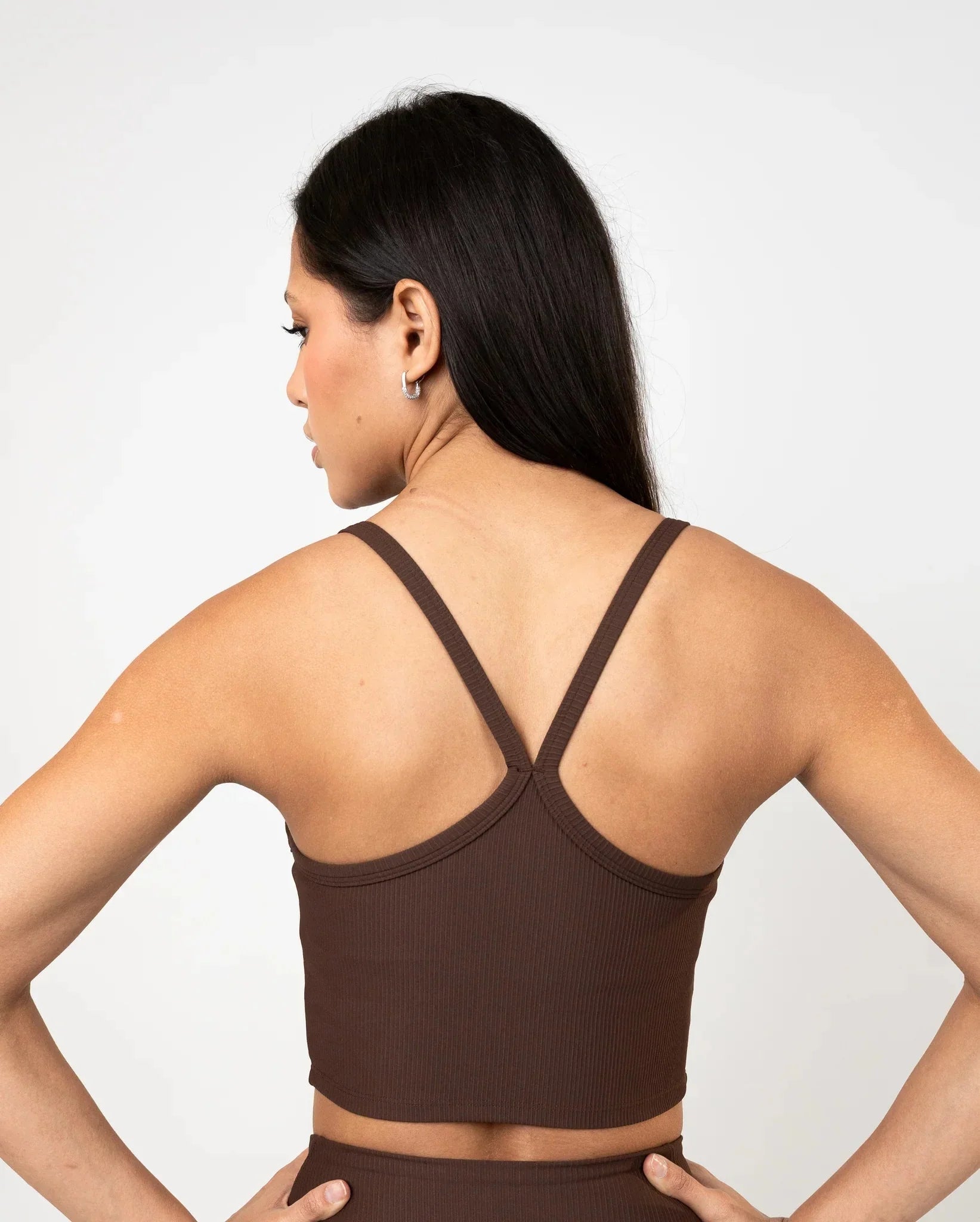 Ribbed Performance Tank – Chocolate Brown - Bfeerce - Babazzaro