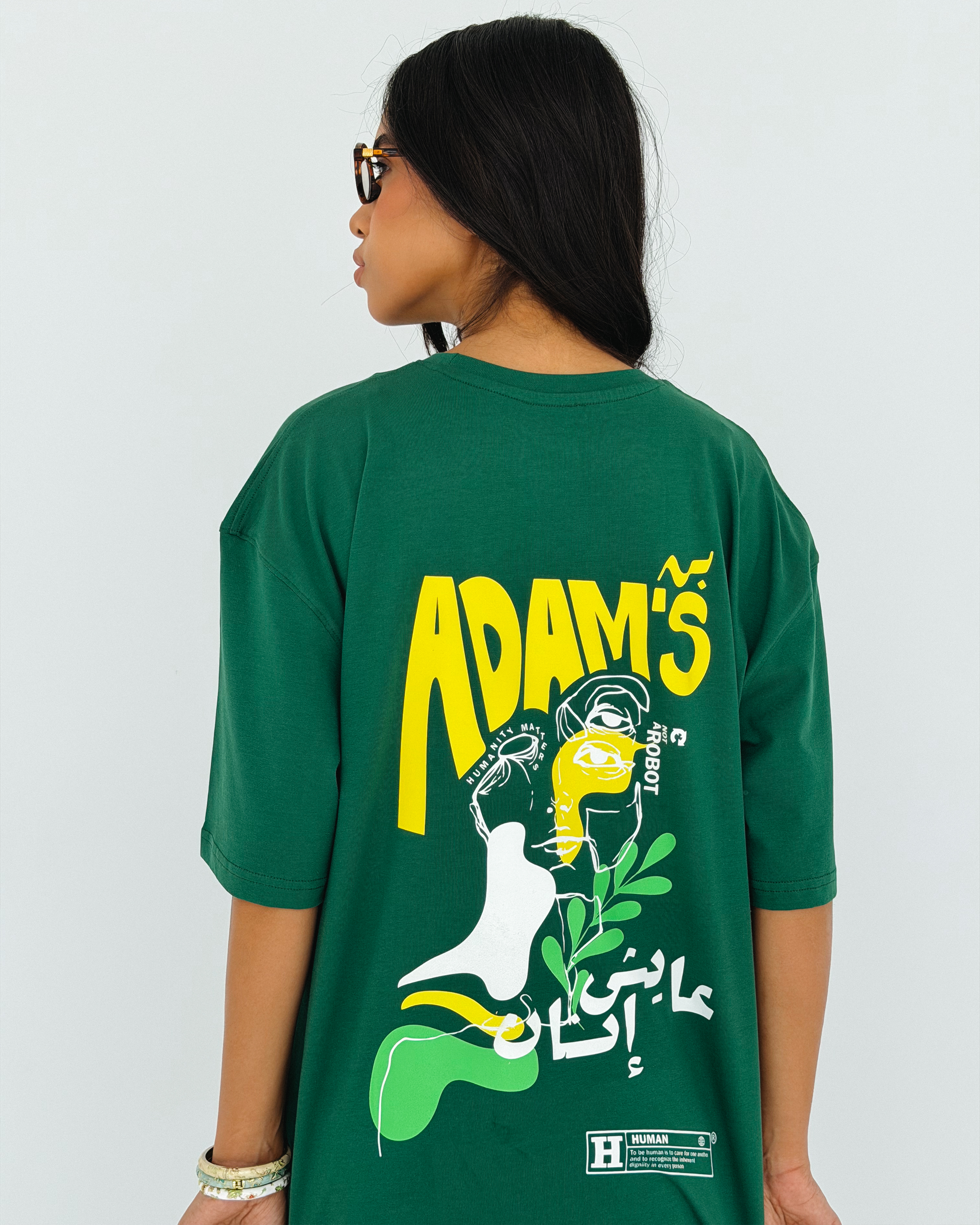 Adams Women Oversized SS T-Shirt - Green - NAS Trends 2