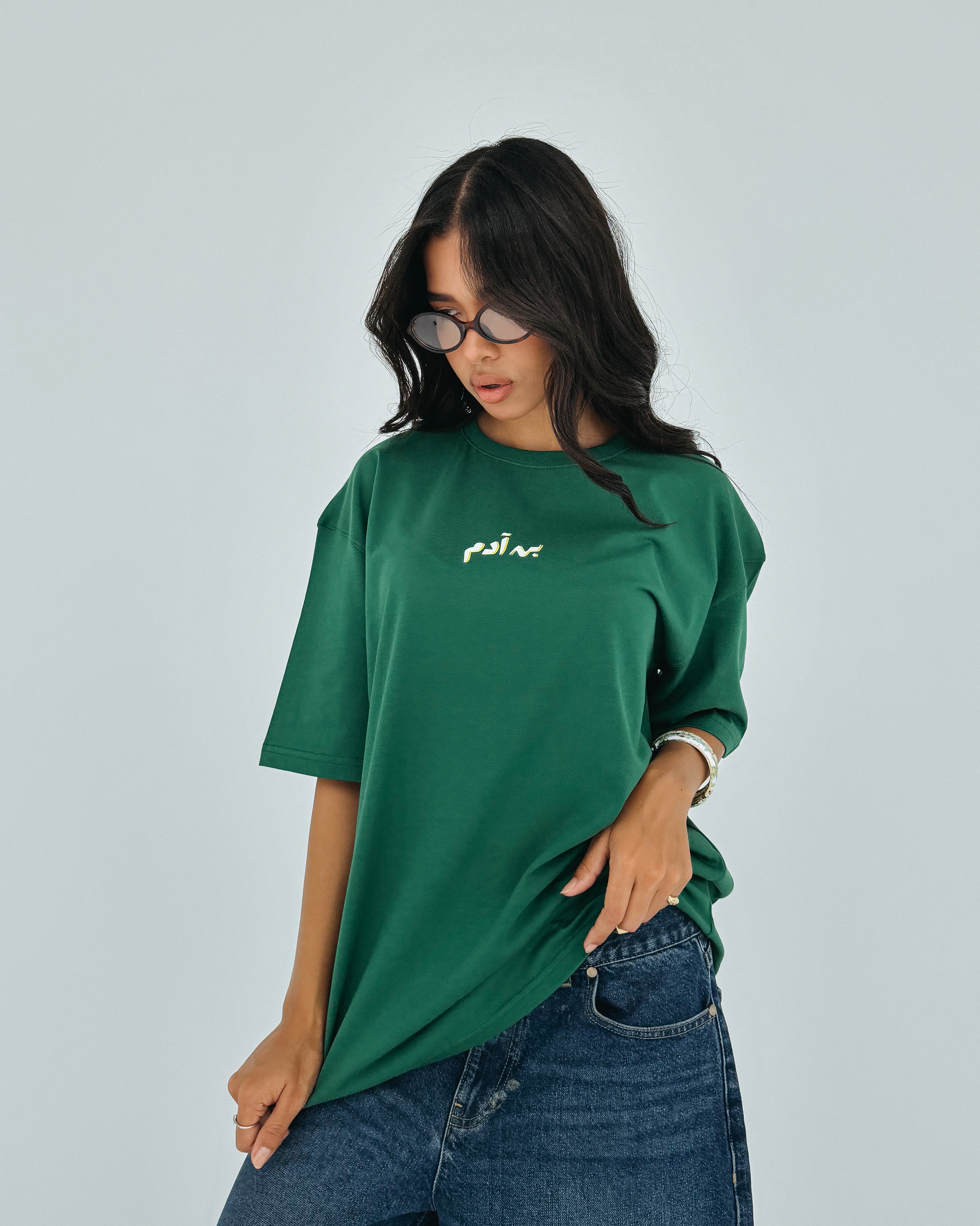 Adams Women Oversized SS T-Shirt - Green - NAS Trends 3