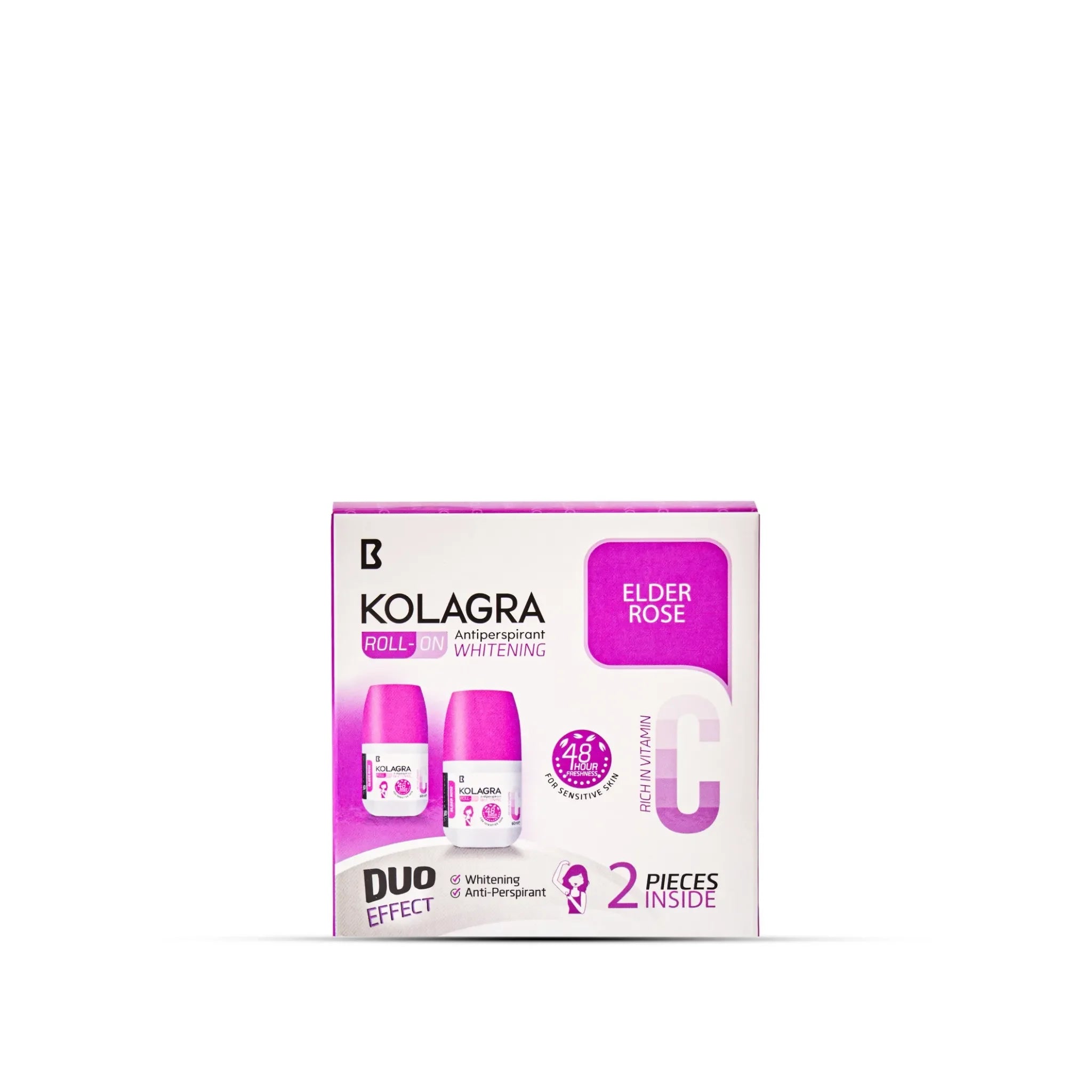 Biostream - Kolagra Multicolorwhitening Roll on 2*1 promo pack 1+1 Elder Rose 1