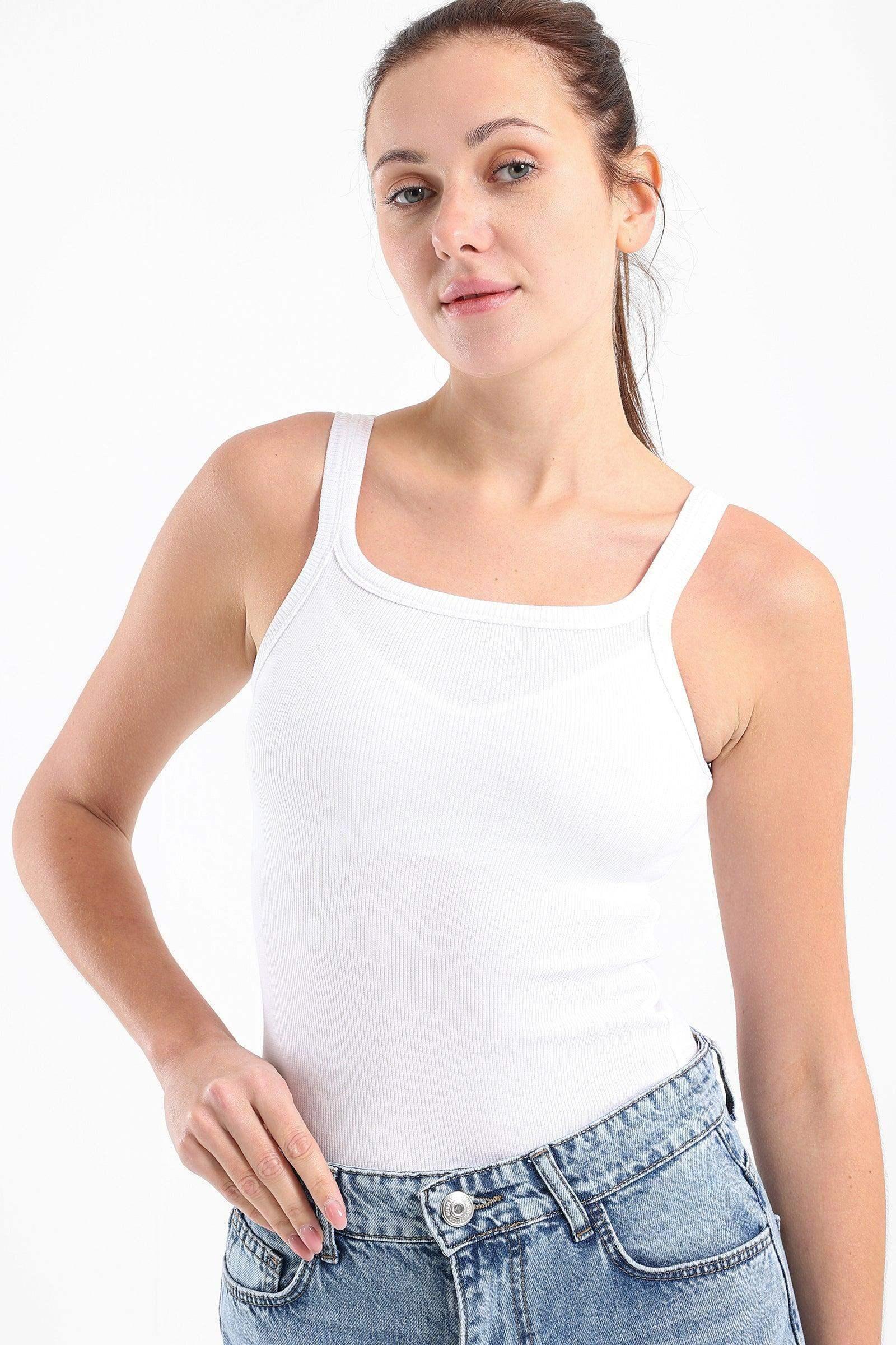Carina - Round Neck Ribbed Top 1