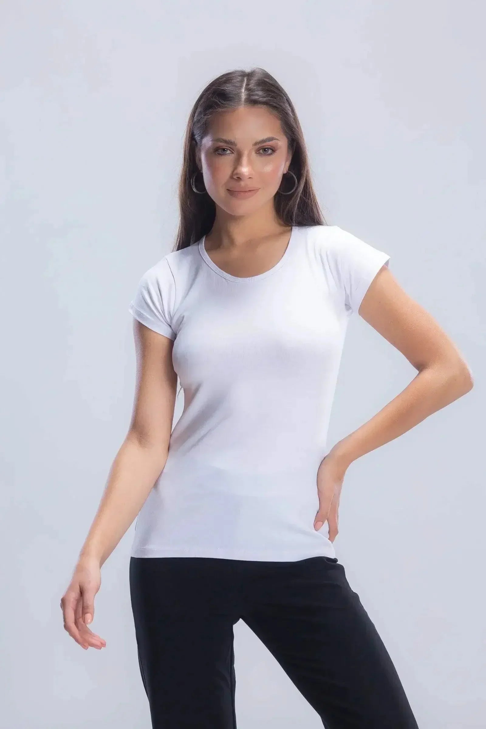 Carina - Round Neck Solid Top 5
