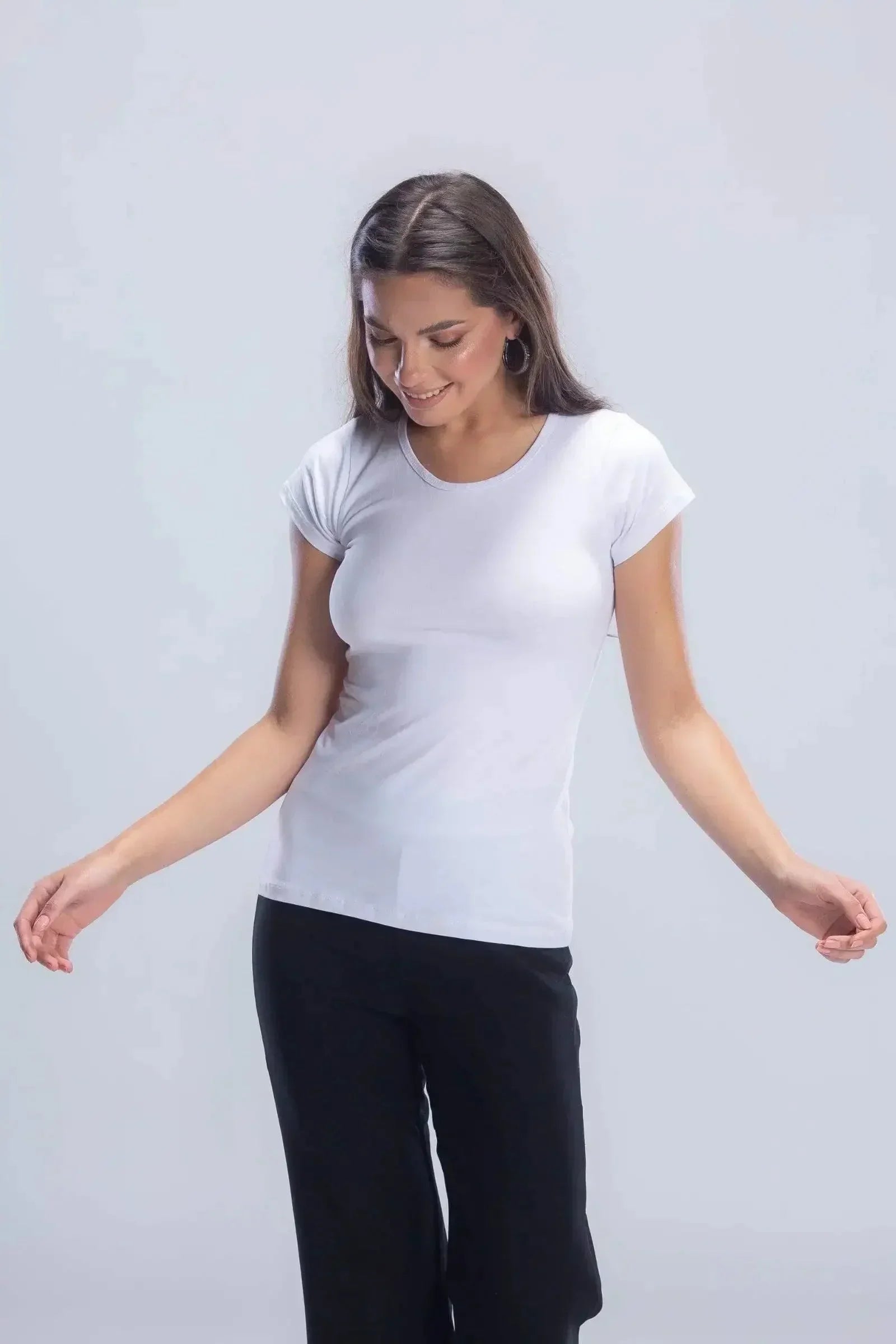 Carina - Round Neck Solid Top 15