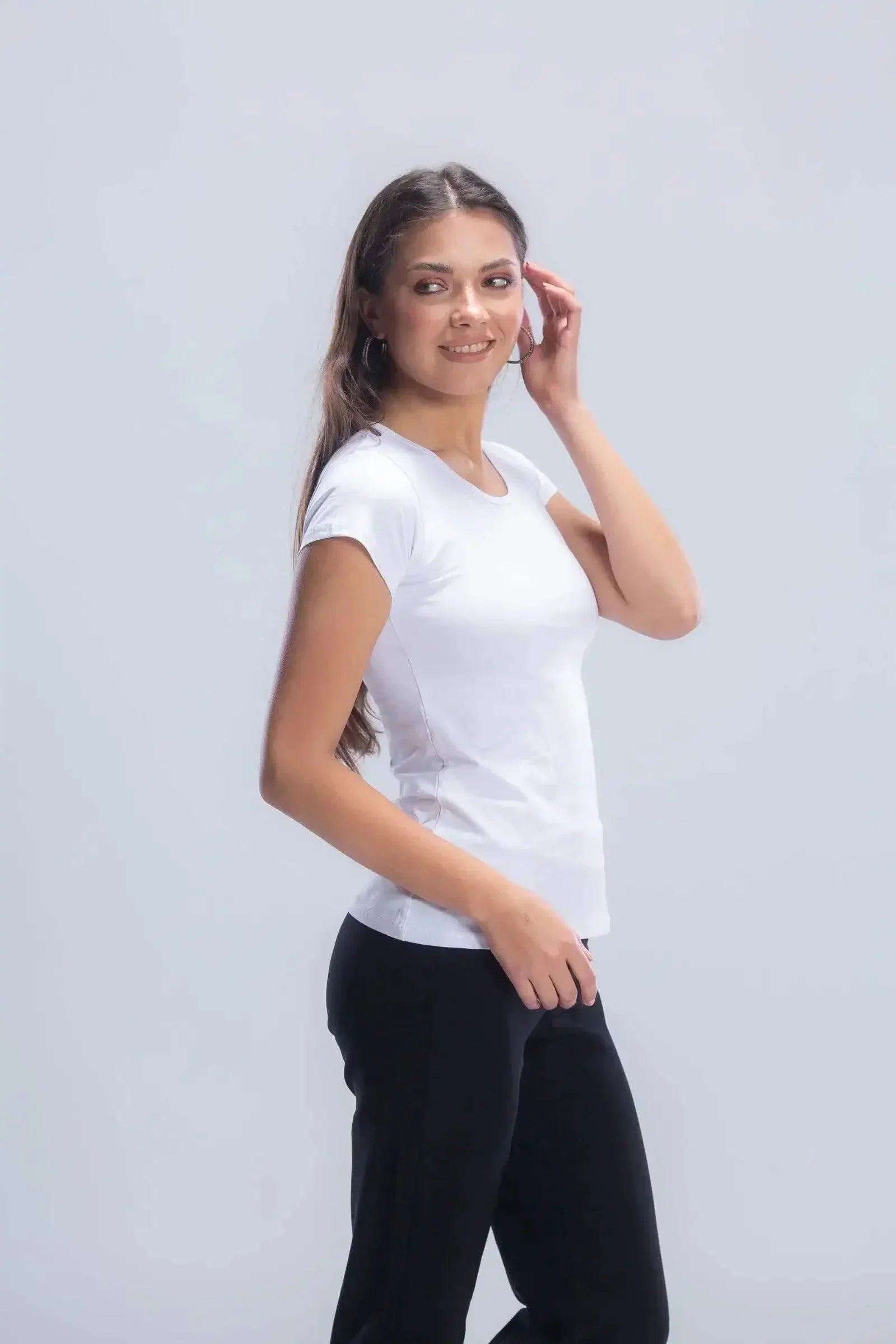 Carina - Round Neck Solid Top 6