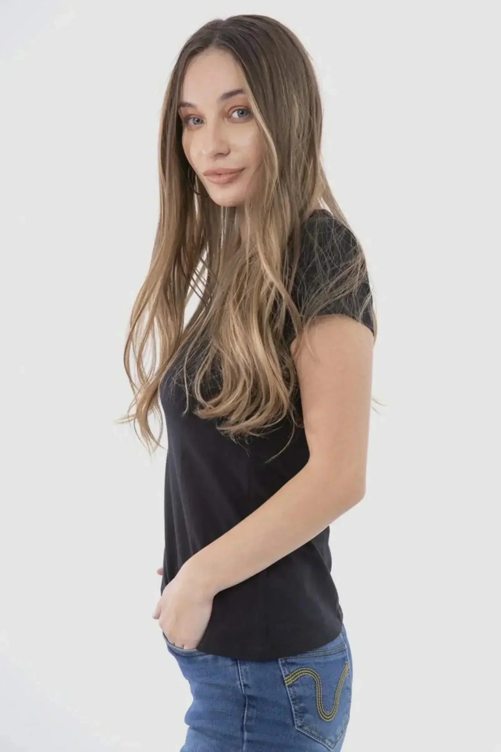 Carina - Round Neck Solid Top 9