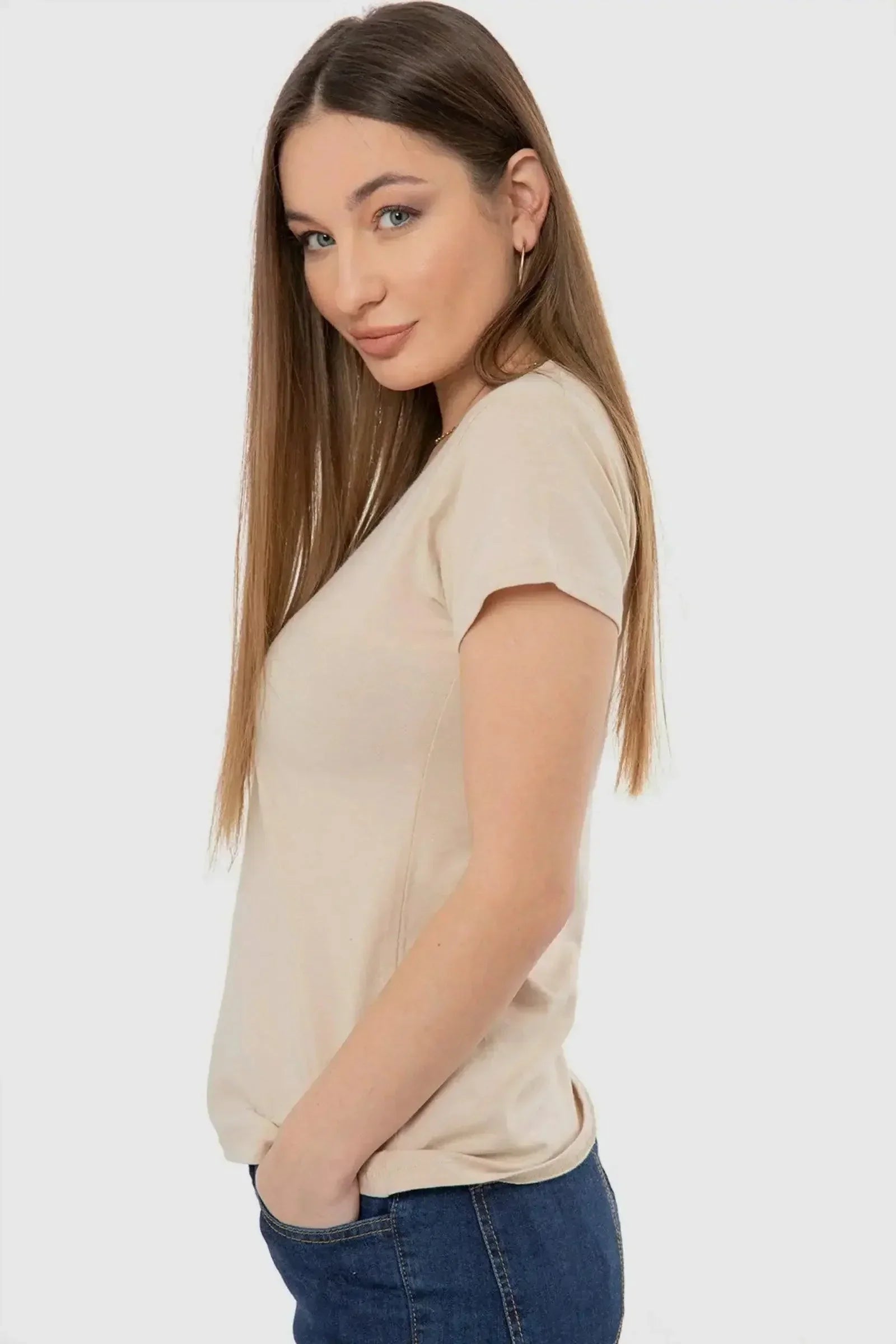 Carina - Round Neck Solid Top 13