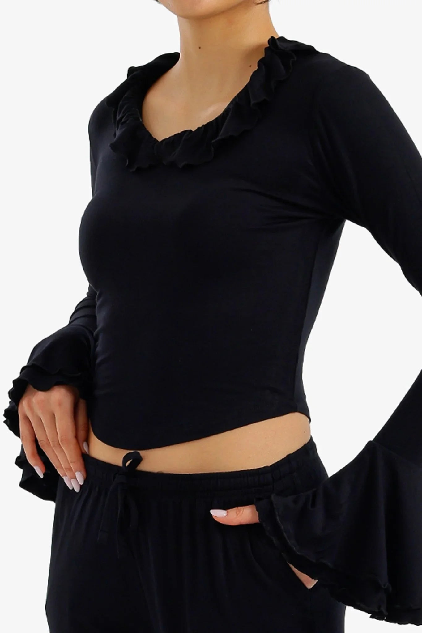 Ruffle - Trim Pyjama Set - Carina - Babazzaro