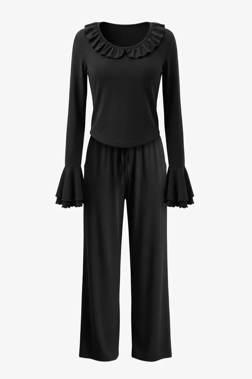 Ruffle - Trim Pyjama Set - Carina - Babazzaro