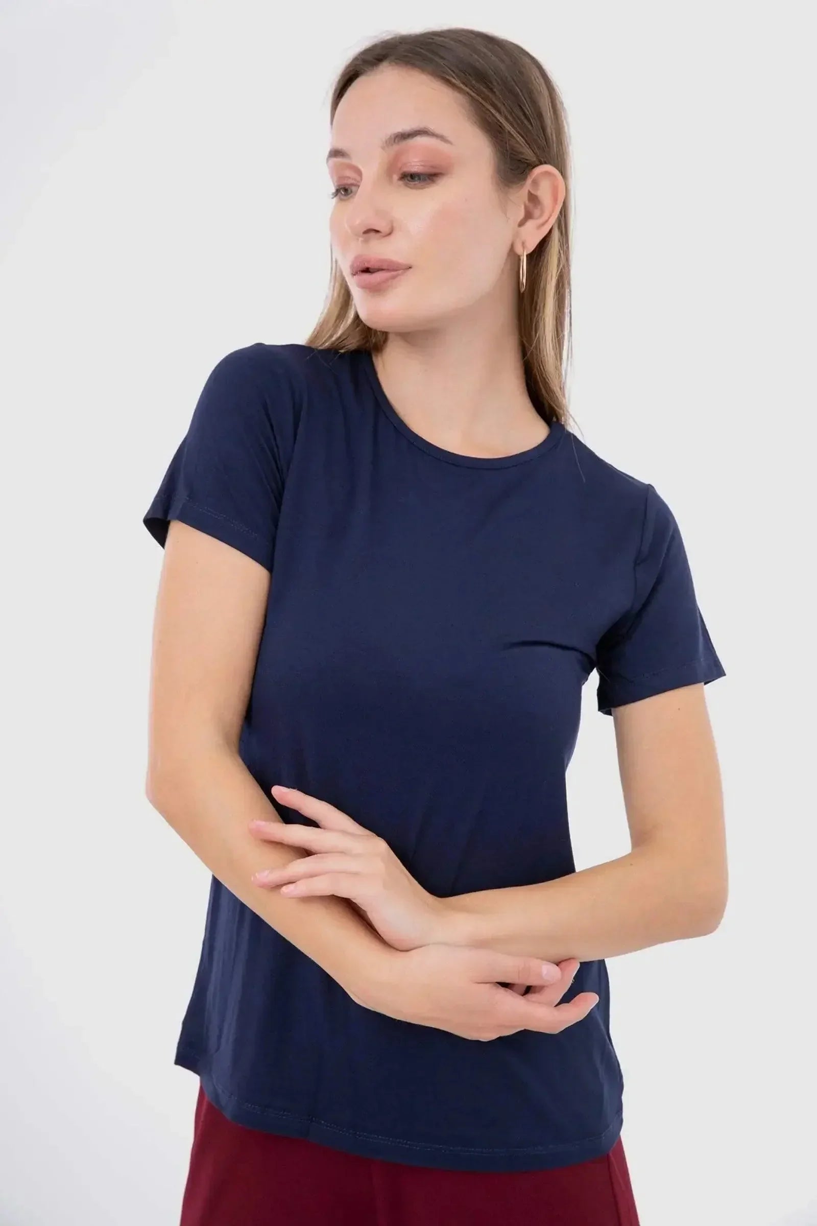 Carina - Short Sleeves Viscose Top 11