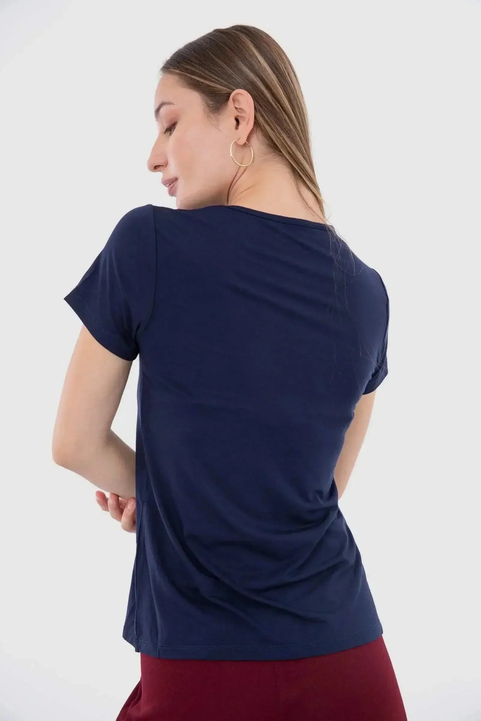 Carina - Short Sleeves Viscose Top 13