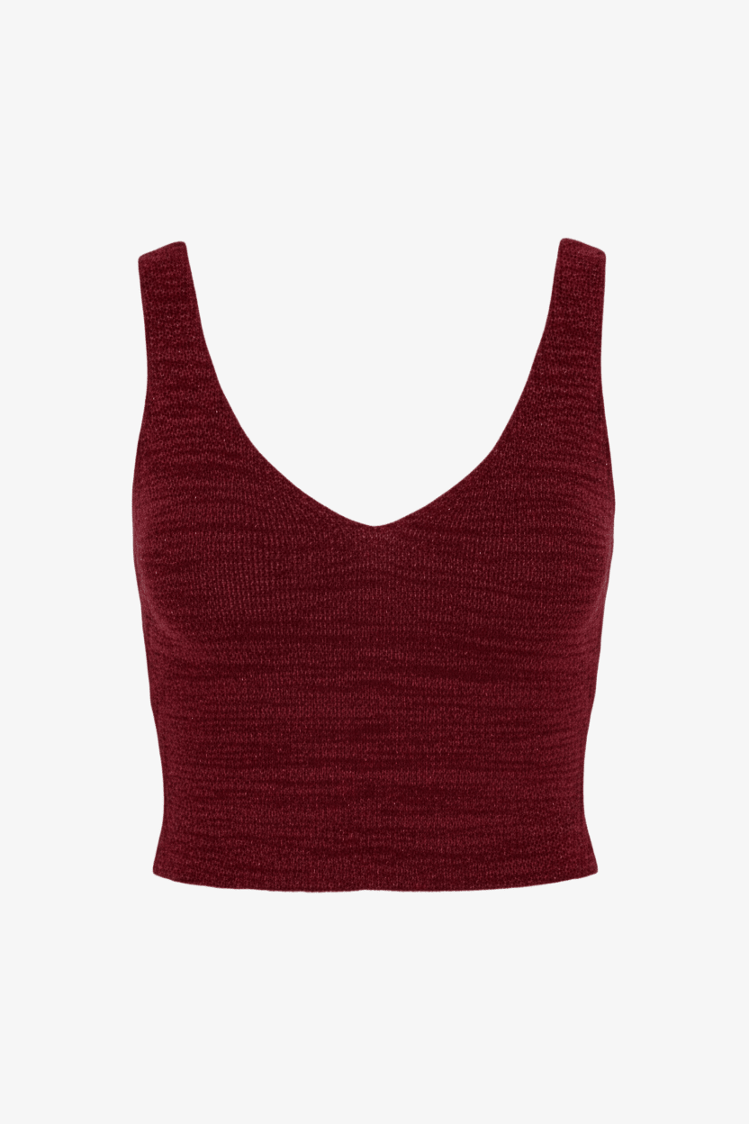 Sleeveless Cropped Pyjama Top - Carina - Babazzaro