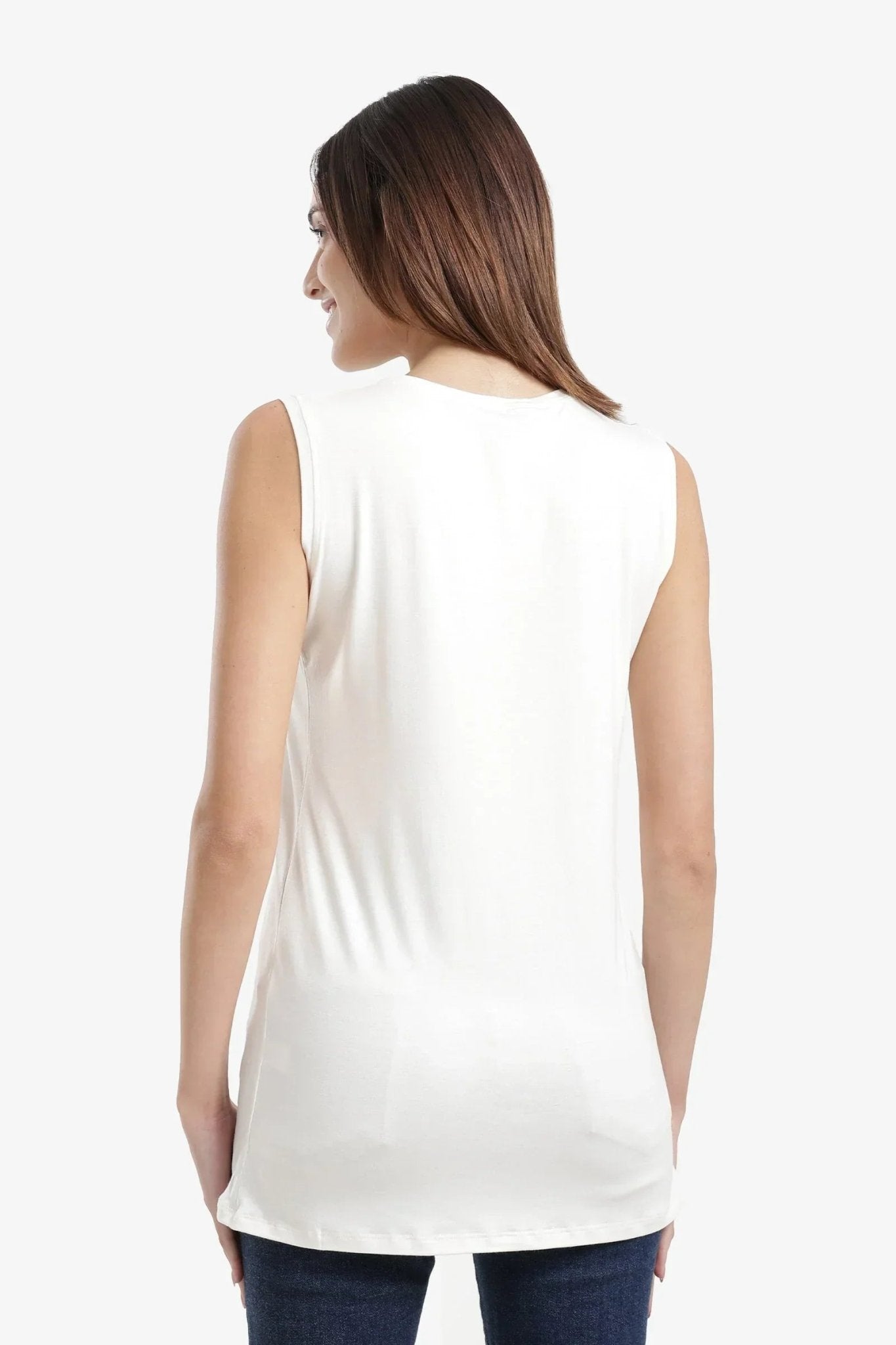 Slim Fit Sleeveless T-Shirt - Carina - Babazzaro