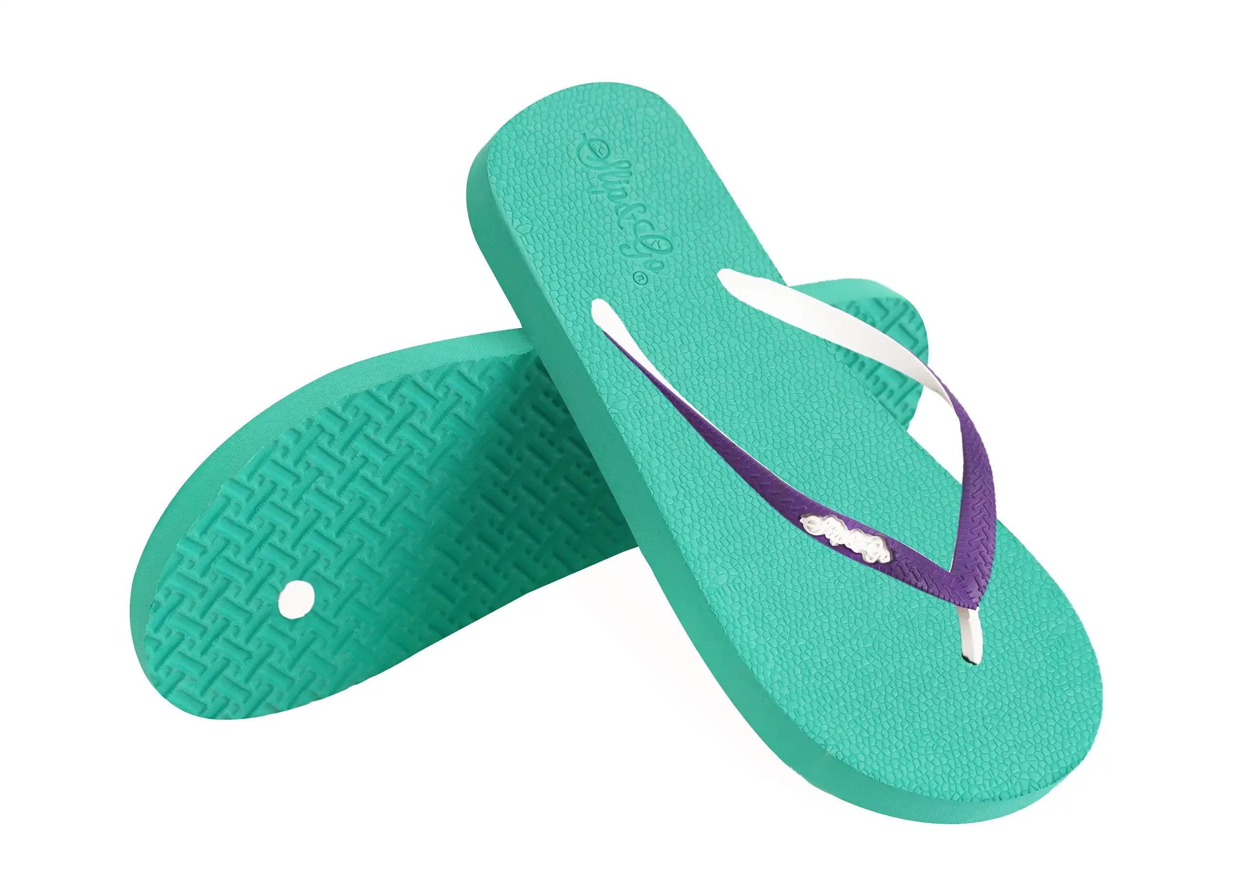 Slip&Go - Aqua Turquoise Premium Kids Comfort Slipper 19