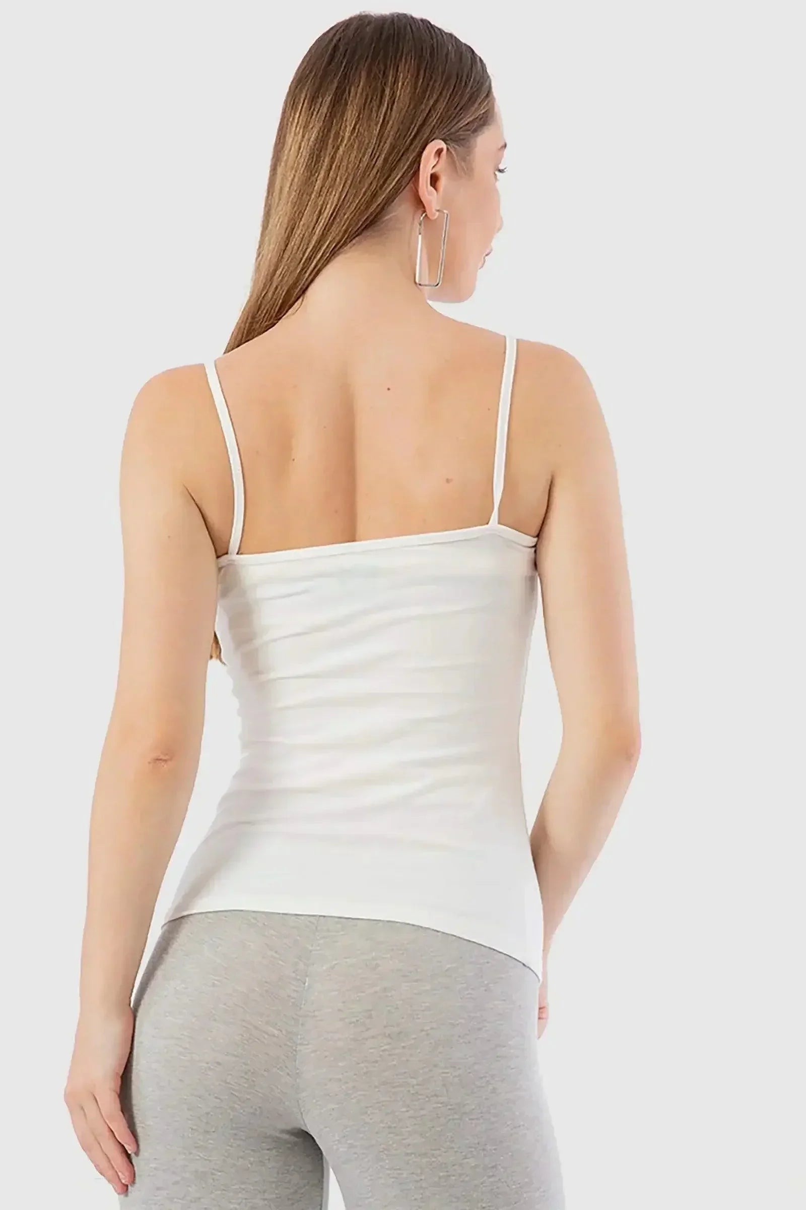 Carina - Spaghetti Straps Plain Tank Top 7
