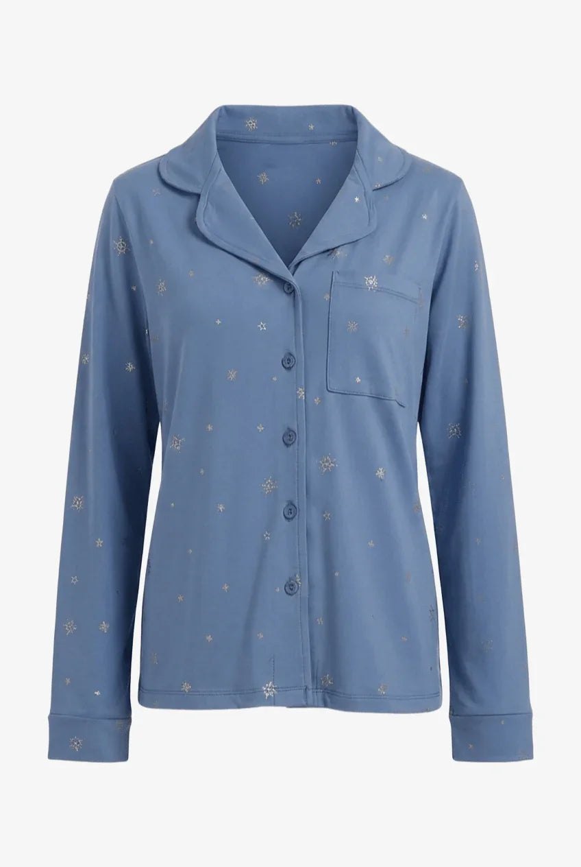 Sparkly Buttoned Pyjama Set - Carina - Babazzaro