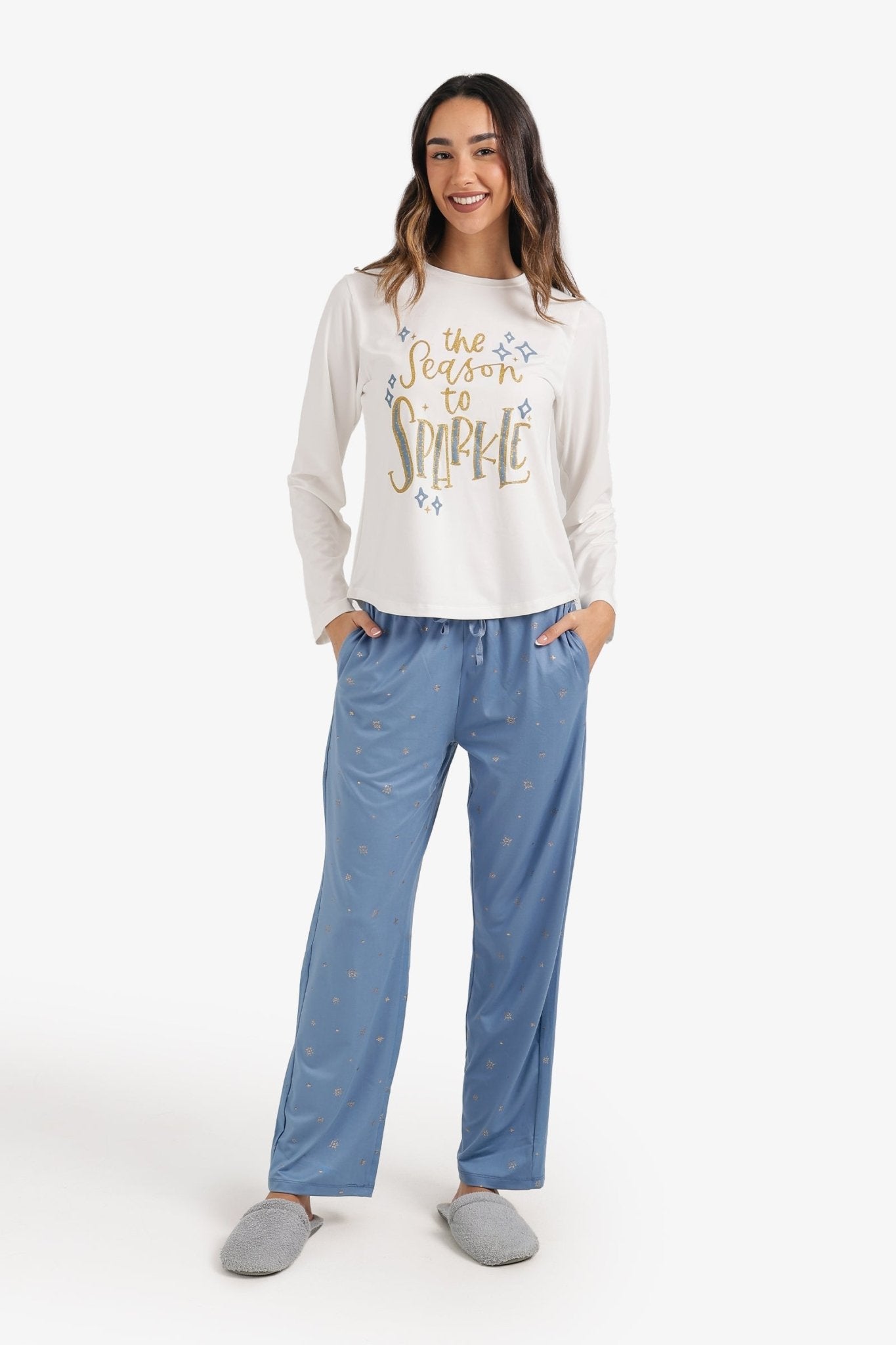 Sparkly Print Pyjama Set - Carina - Babazzaro