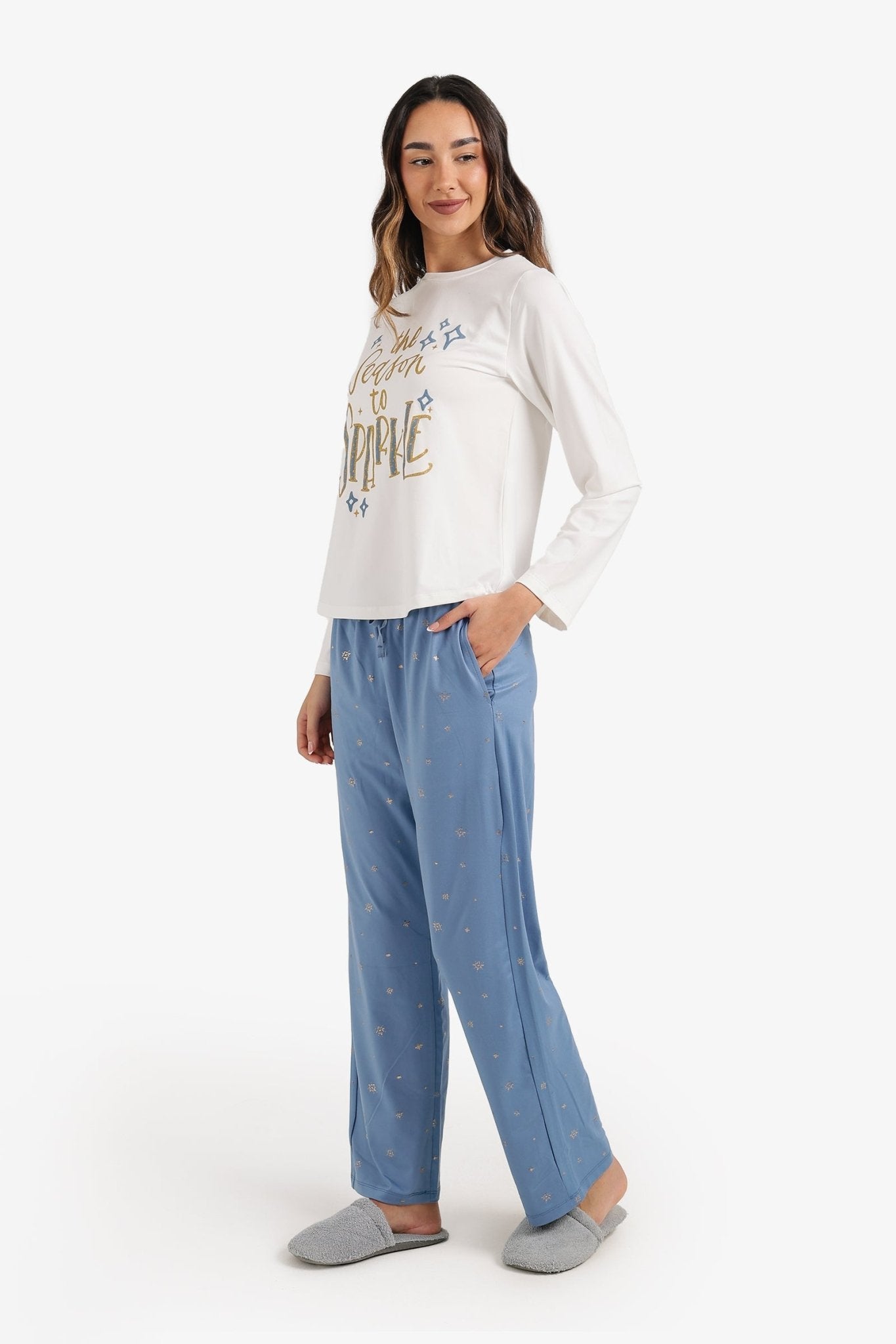 Sparkly Print Pyjama Set - Carina - Babazzaro