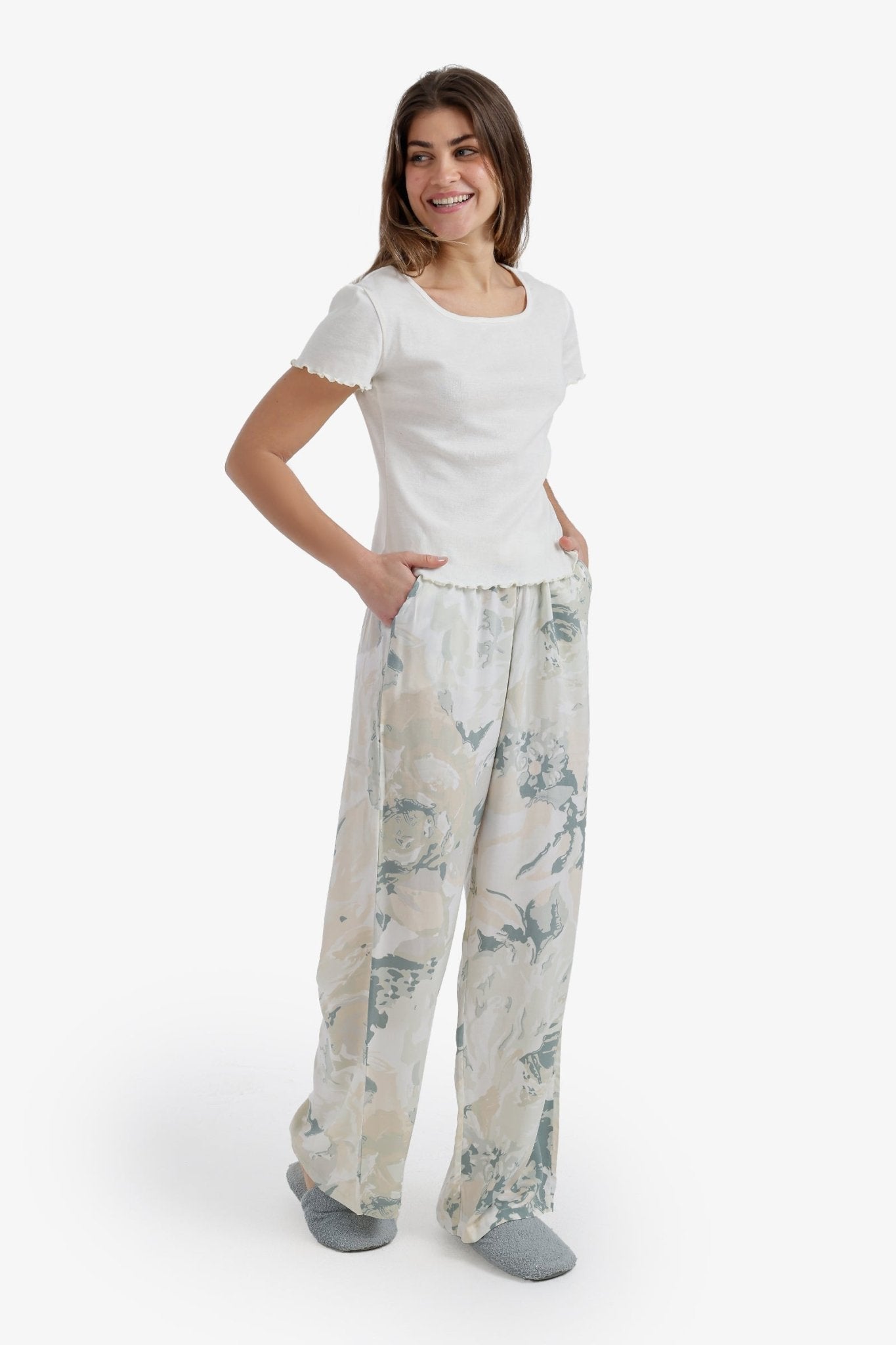 Square Neck Pyjama Set - Carina - Babazzaro