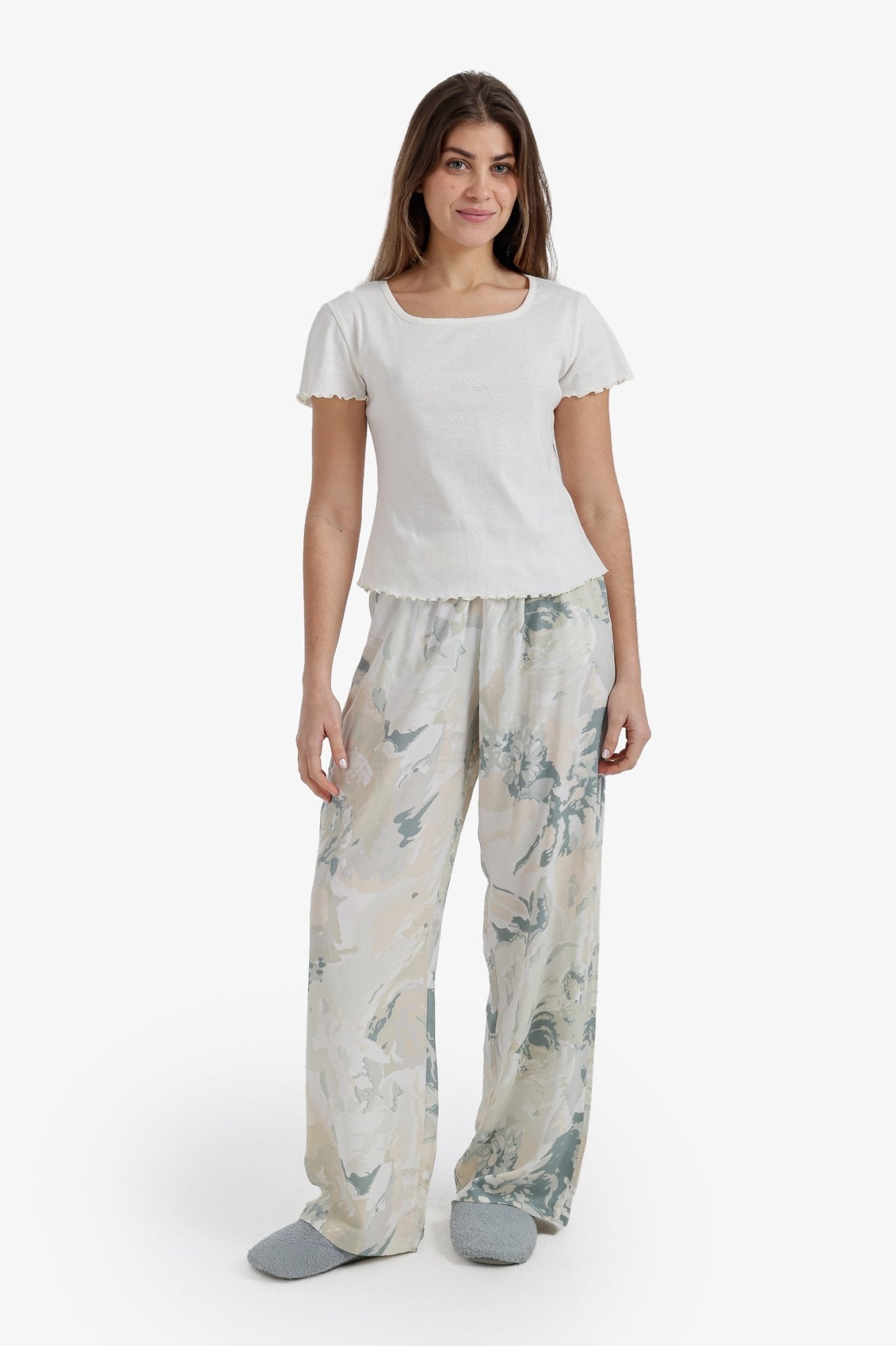 Square Neck Pyjama Set - Carina - Babazzaro