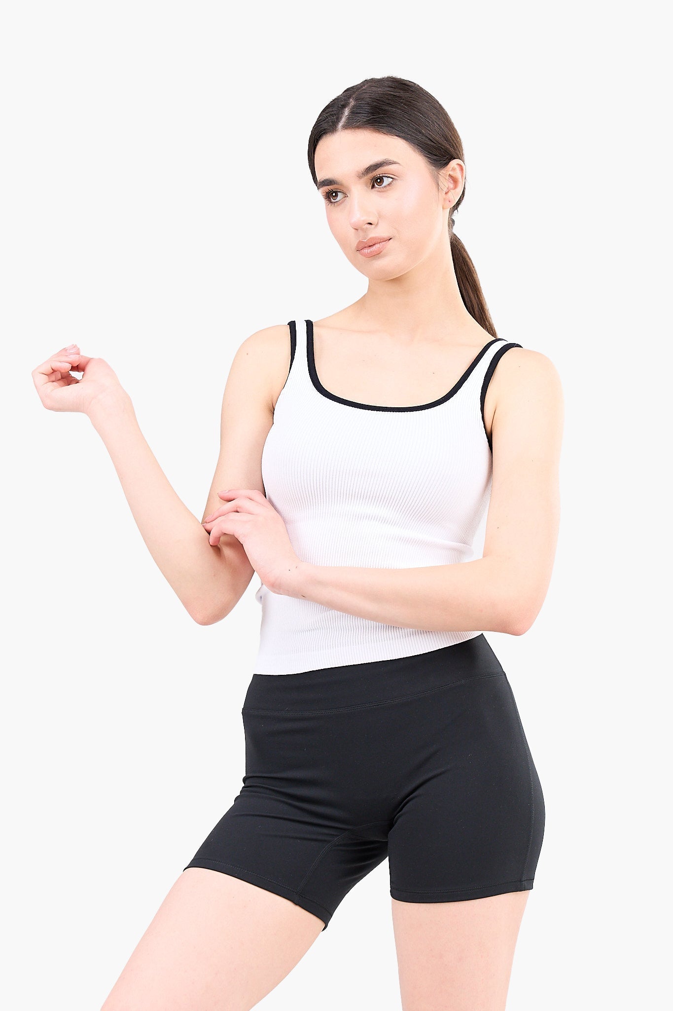 Square Neck Sleeveless Top - Clue - Babazzaro