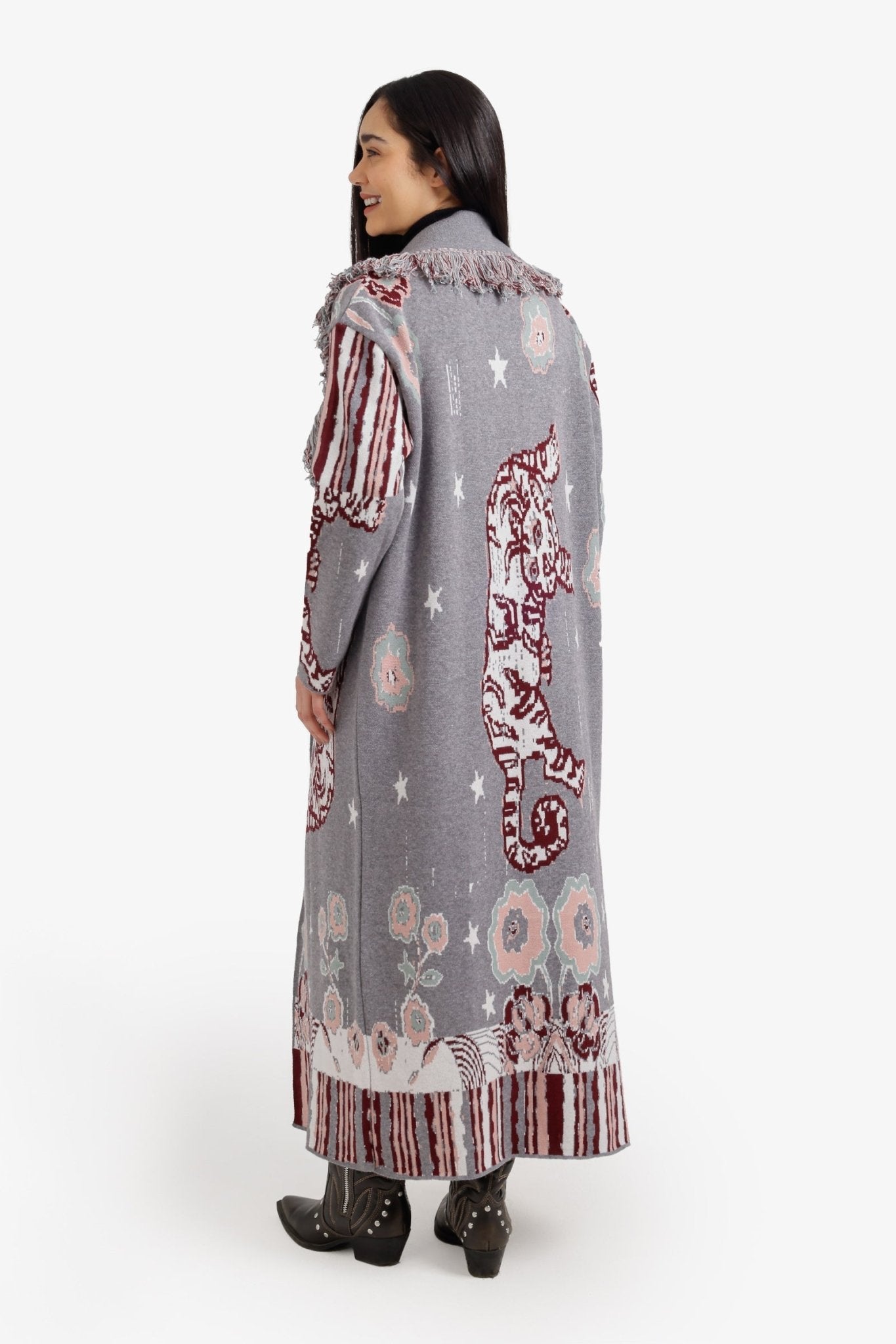 Tibetan Tiger Maxi Cardigan - Clue - Babazzaro