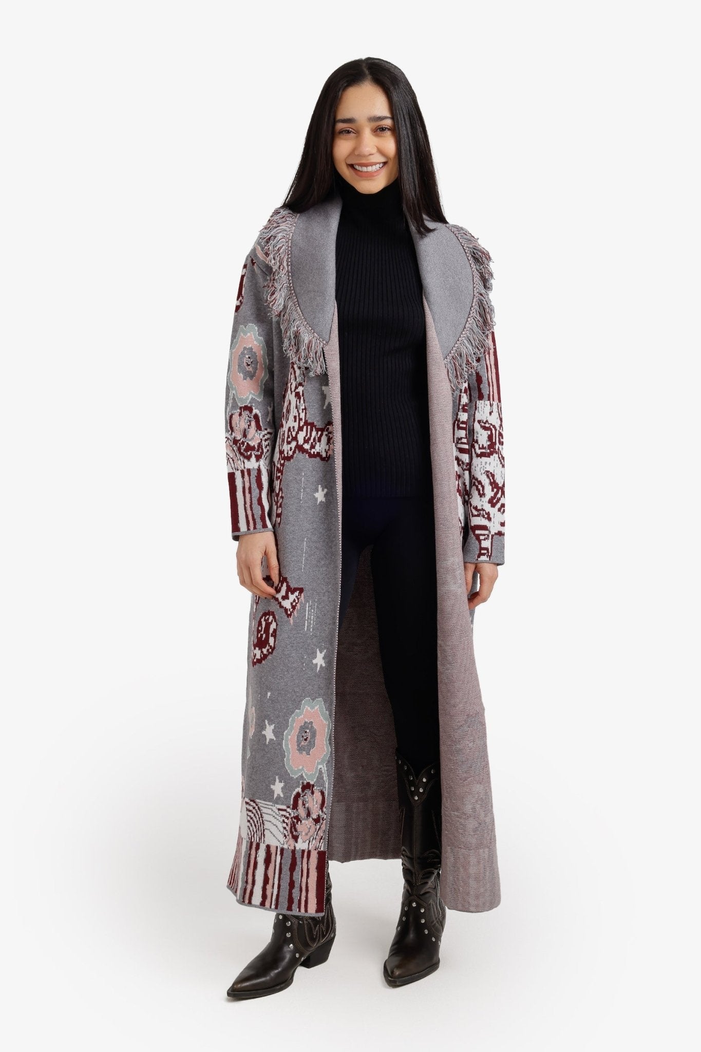 Tibetan Tiger Maxi Cardigan - Clue - Babazzaro