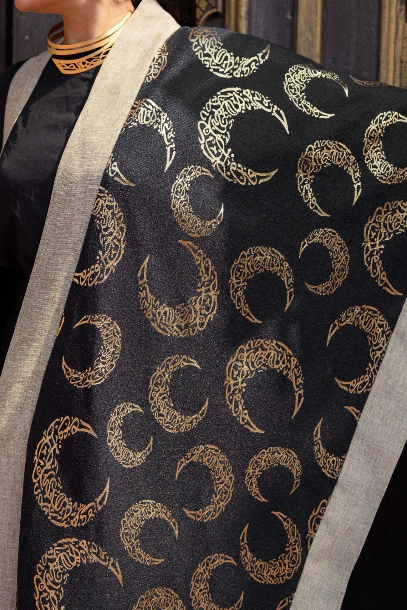 Velvet Crescent Linen Kaftan - Dress Code - Babazzaro