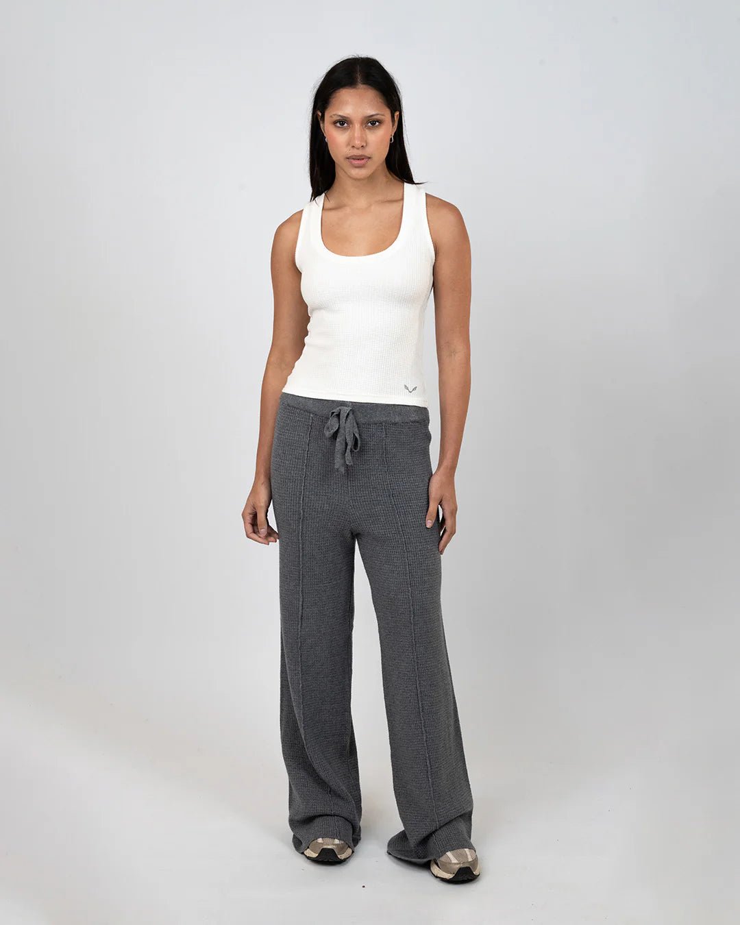 Waffle - Luxe Pants Grey - Bfeerce - Babazzaro