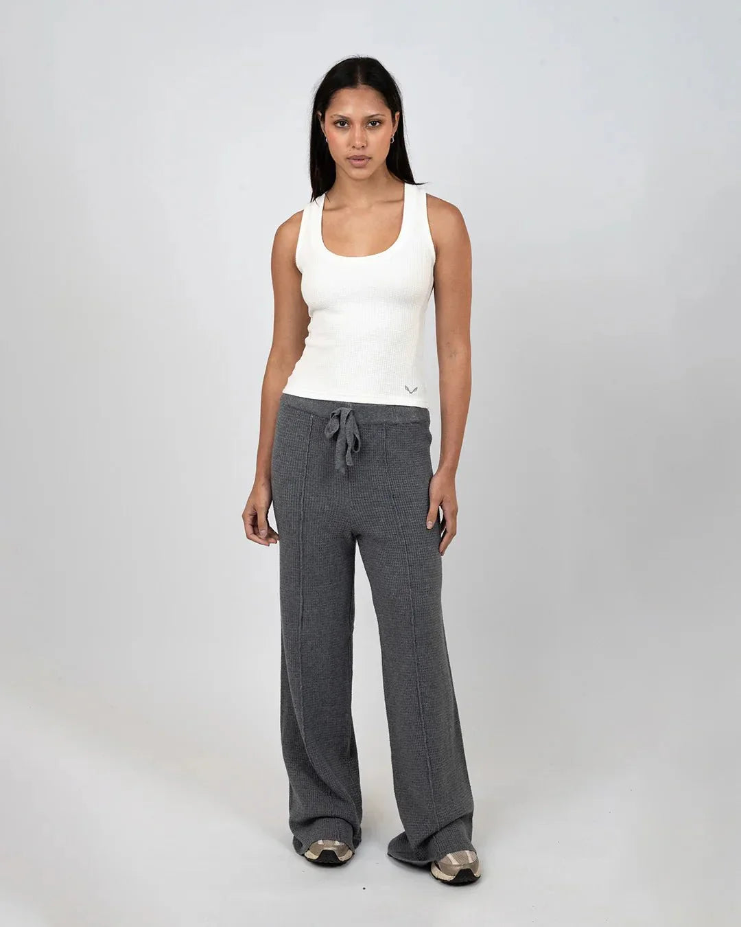 Waffle - Luxe Pants Grey - Bfeerce - Babazzaro