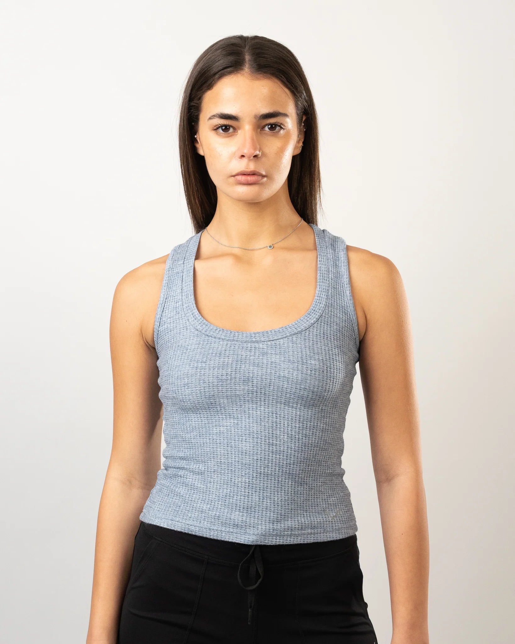 Waffle - Luxe Tank Baby Blue - Bfeerce - Babazzaro