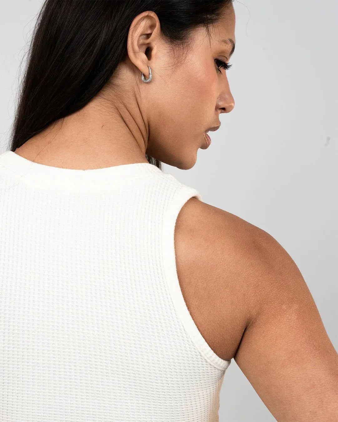 Waffle - Luxe Tank White - Bfeerce - Babazzaro