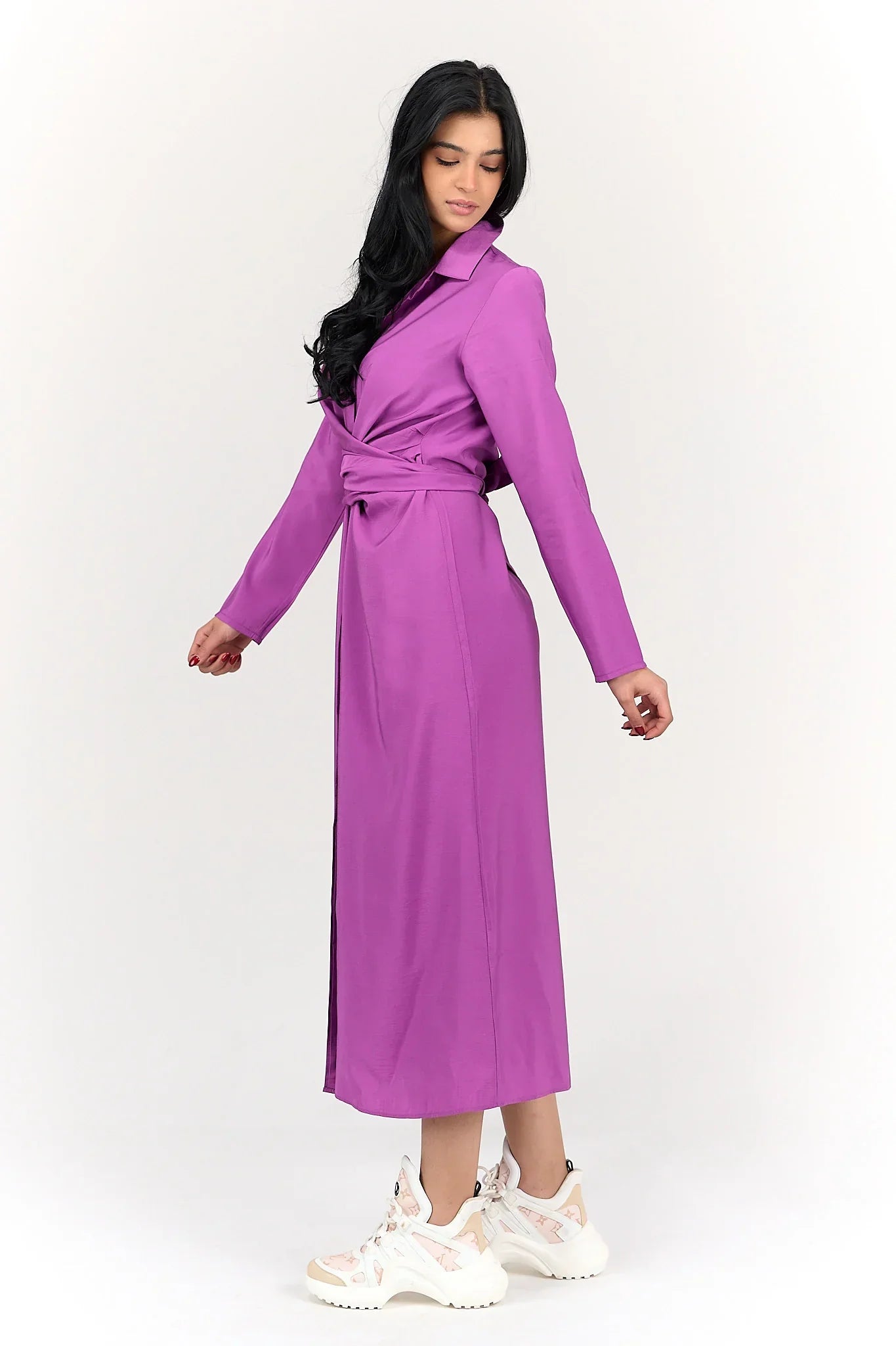Shirt Dress with Tie Belt - Clue 7
