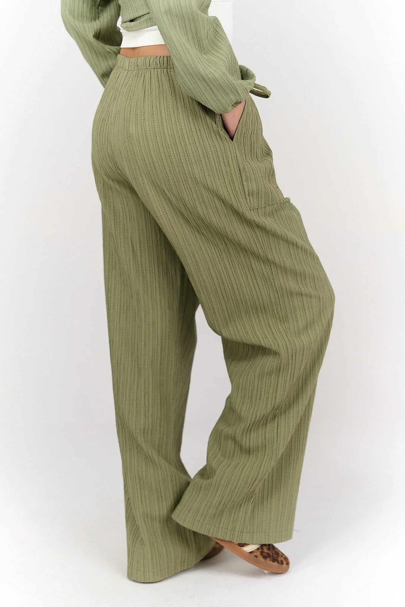 Clue - Self Pattern Tencel Pants 4