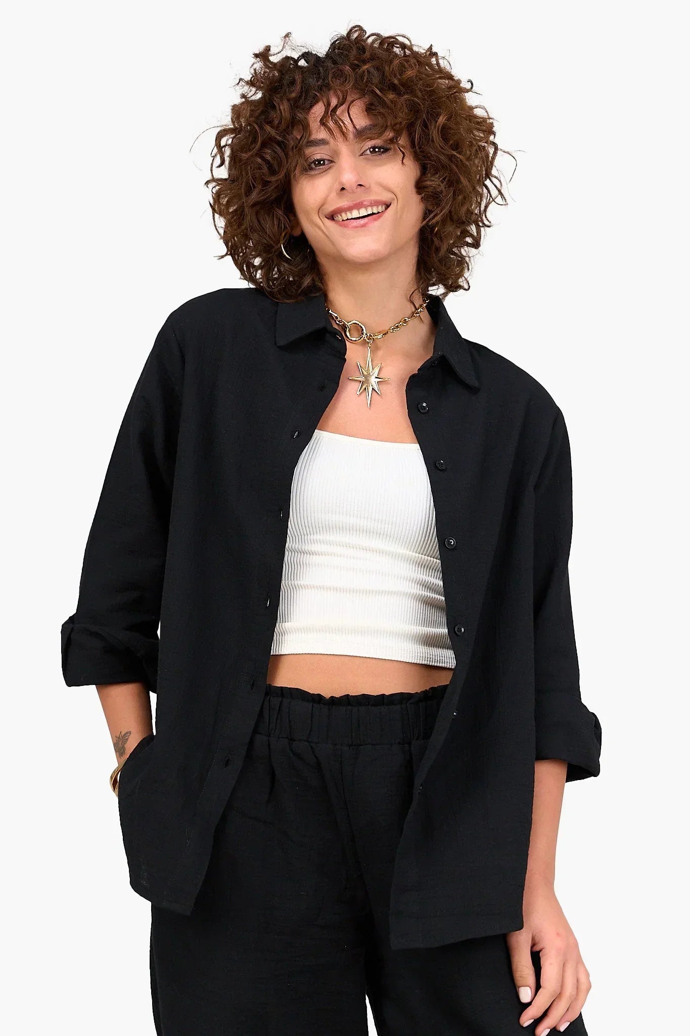 Clue - Relaxed Elegance Tencel Shirt 1