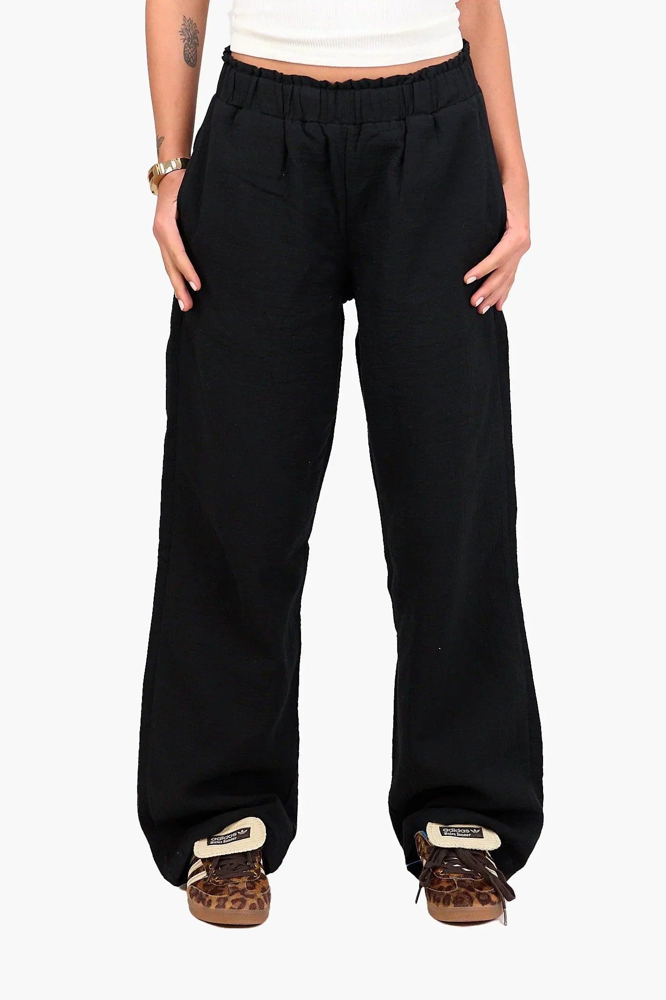Clue - Relaxed Tencel Wide-Leg Pants 10