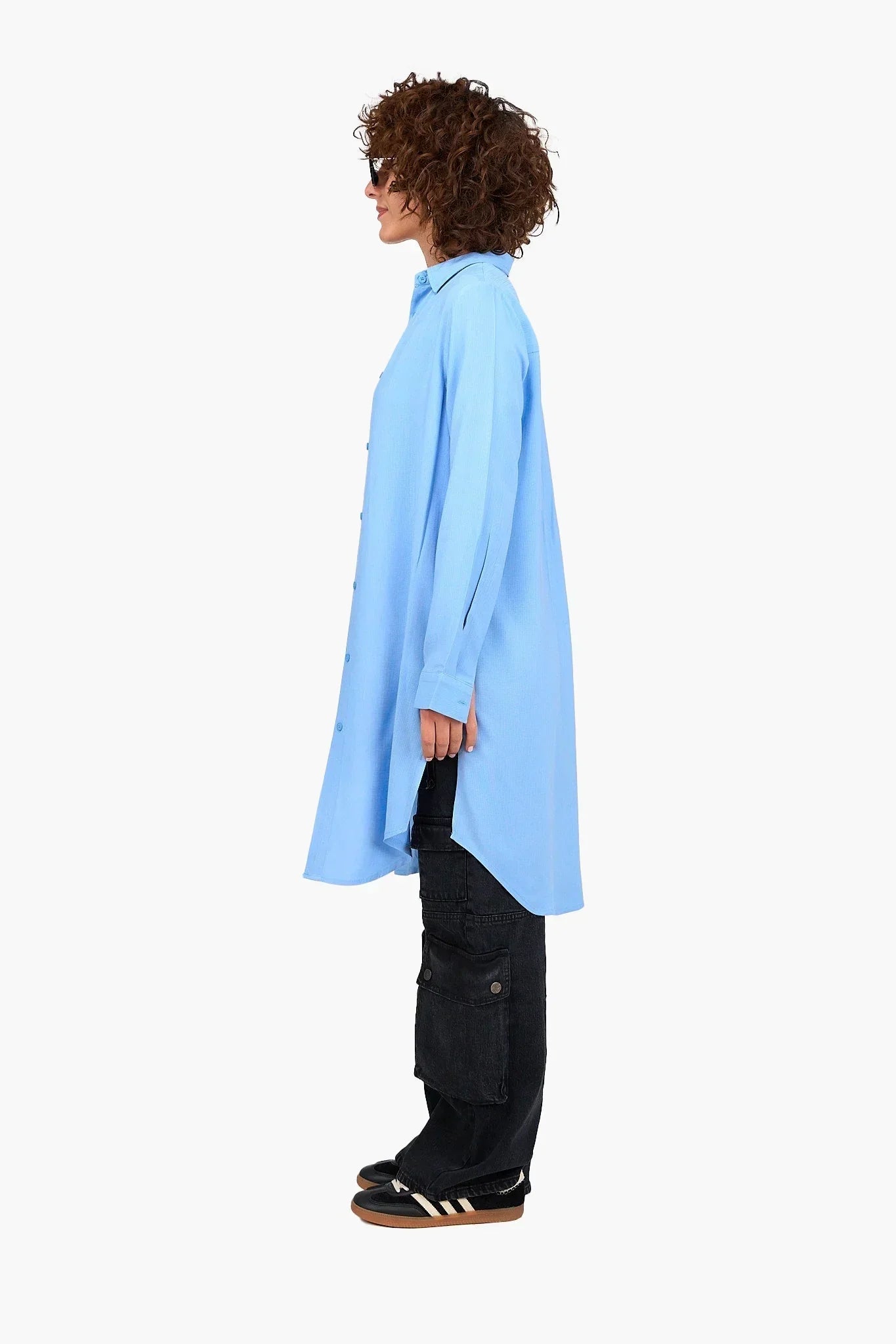 Clue - Rayon Waffle Long Shirt 2