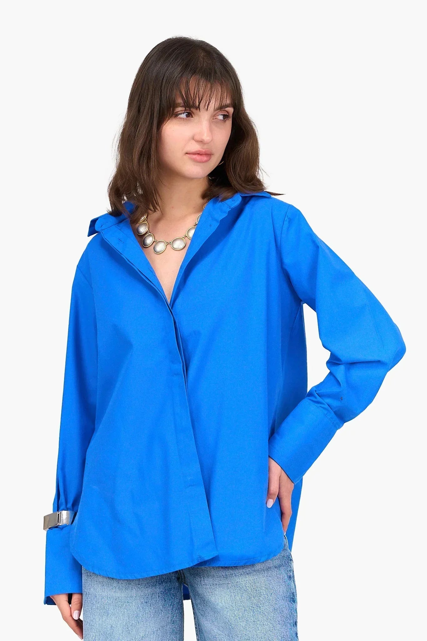 Clue - Poplin Hidden Placket Shirt 5
