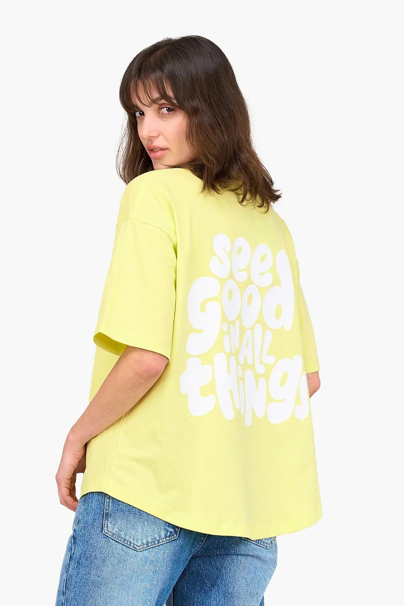 Clue - Back Printed Cotton T-Shirt 2